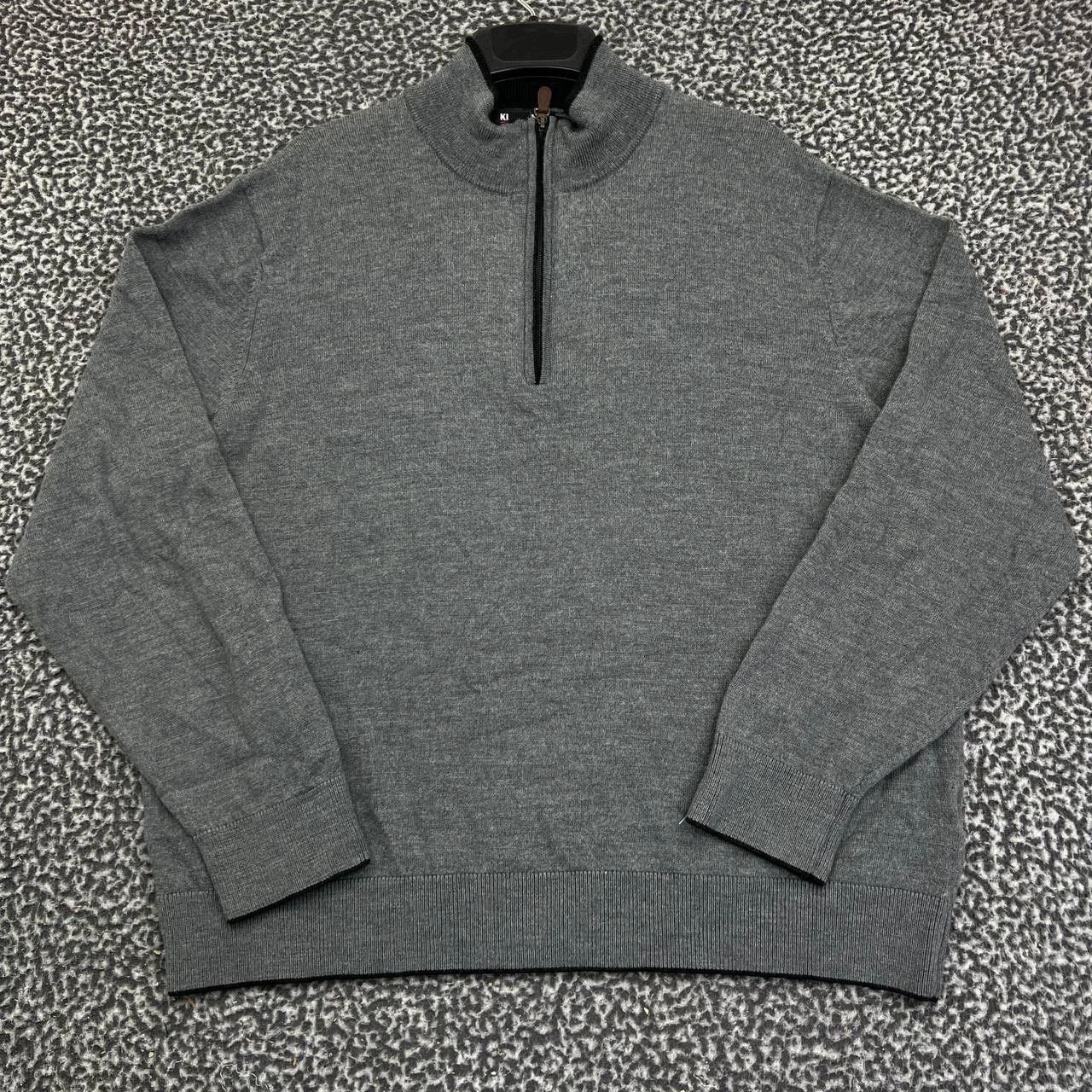 Kirkland Signature Kirkland Sweatshirt Men Pullover 1/4 Zip Merino Wool 2XL Size US XXL / EU 58 / 5 - 1 Thumbnail