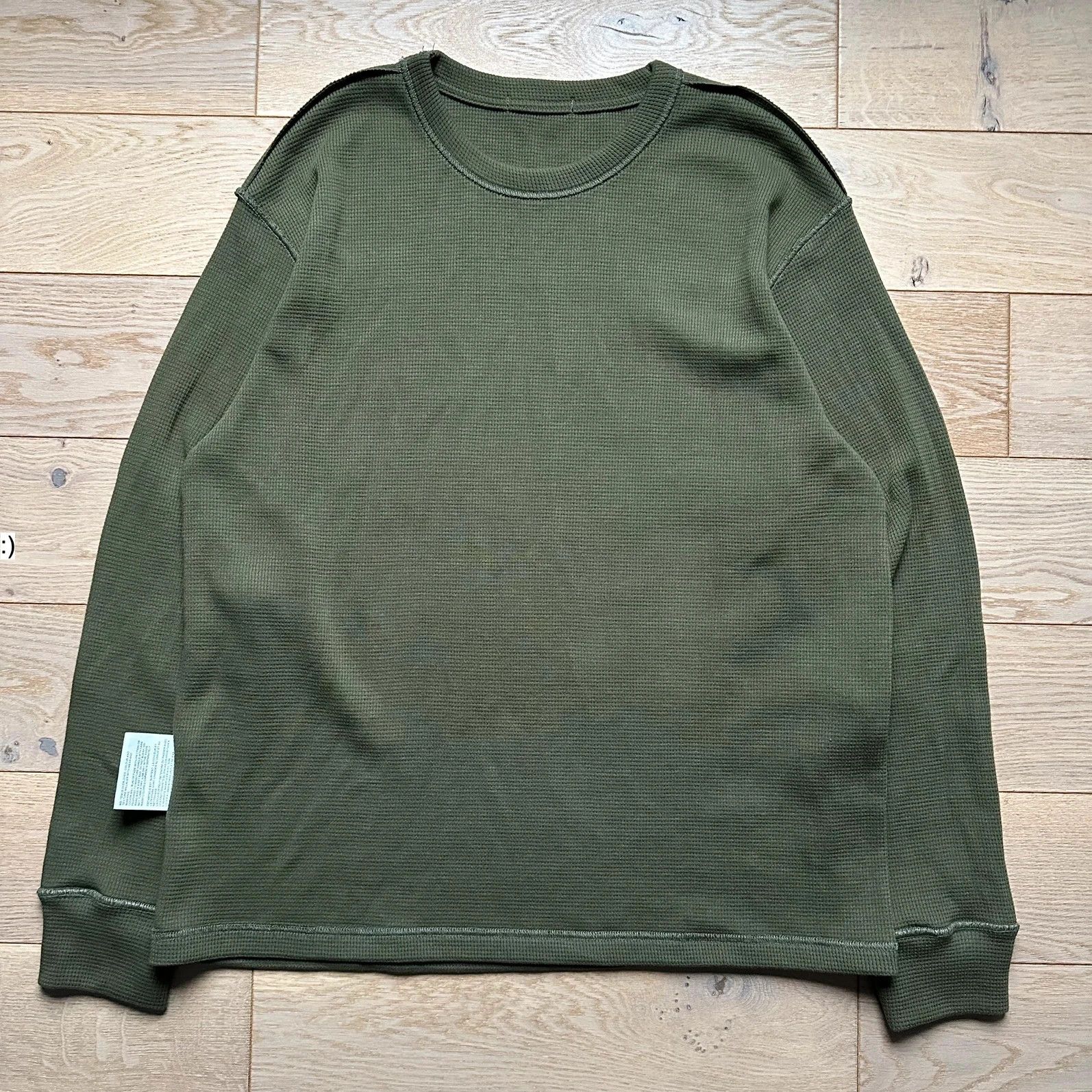 Comme des Garcons Homme Plus Sweatshirt Crewneck Comme des Garcons Homme Olive (2007) Size US L / EU 52-54 / 3 - 2 Thumbnail