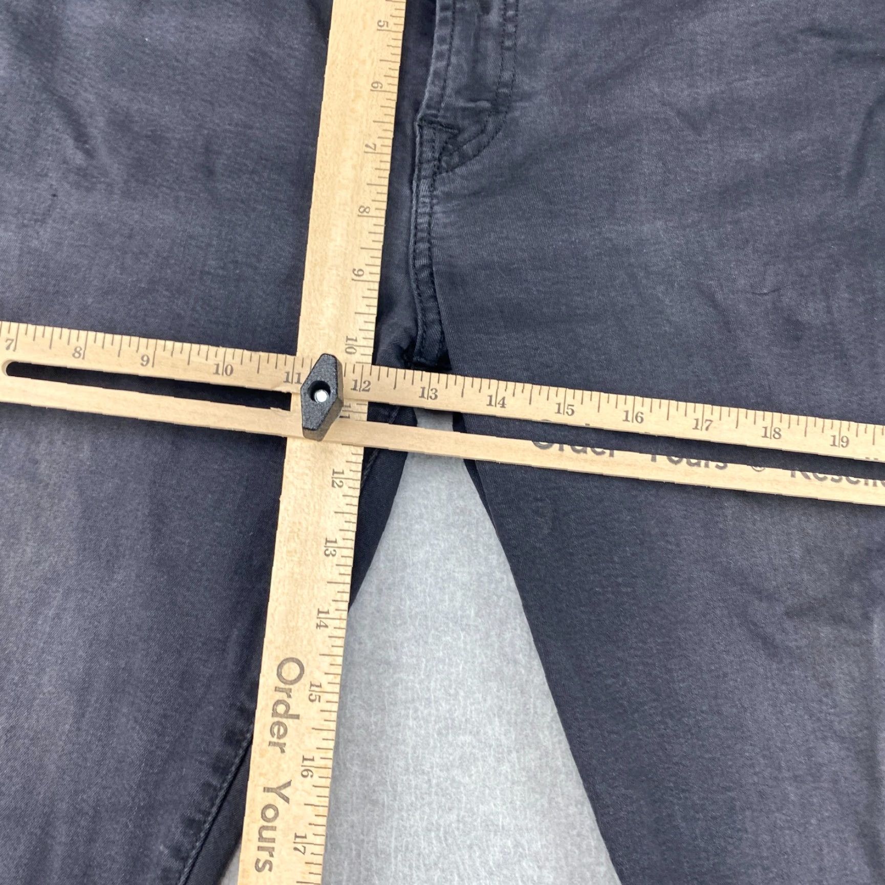 7 For All Mankind 7 For All Mankind Slimmy Jeans Mens 31 Black Luxe Sport Frayed Stretch Straight Jeans Size US 31 - 5 Thumbnail