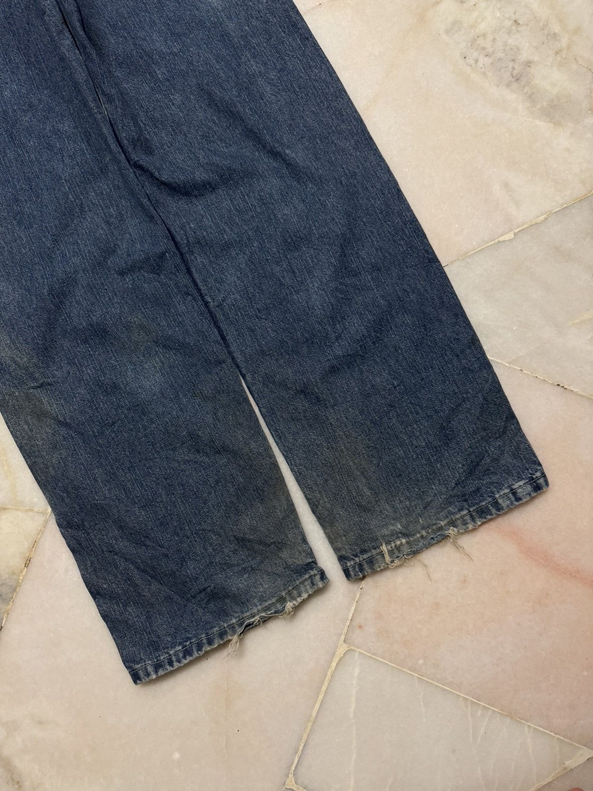 Lee BAGGY💥90s STYLE LEE DUNGAREES CARPENTER RUSTY INSANE MUDWASH Size US 32 / EU 48 - 19 Thumbnail