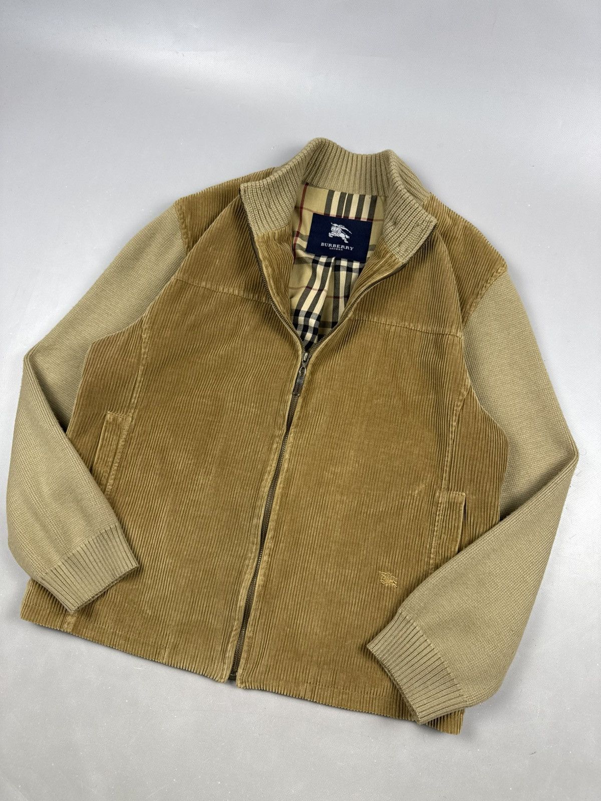 Burberry Burberry veste jacket curdoroy beige novachek old money Size US M / EU 48-50 / 2 - 2 Thumbnail