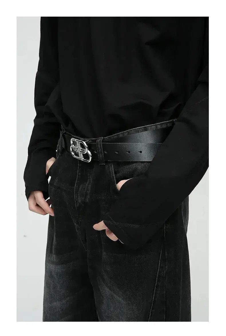 Japanese Brand Washed Black Baggy Denim Jeans Size US 32 / EU 48 - 4 Thumbnail