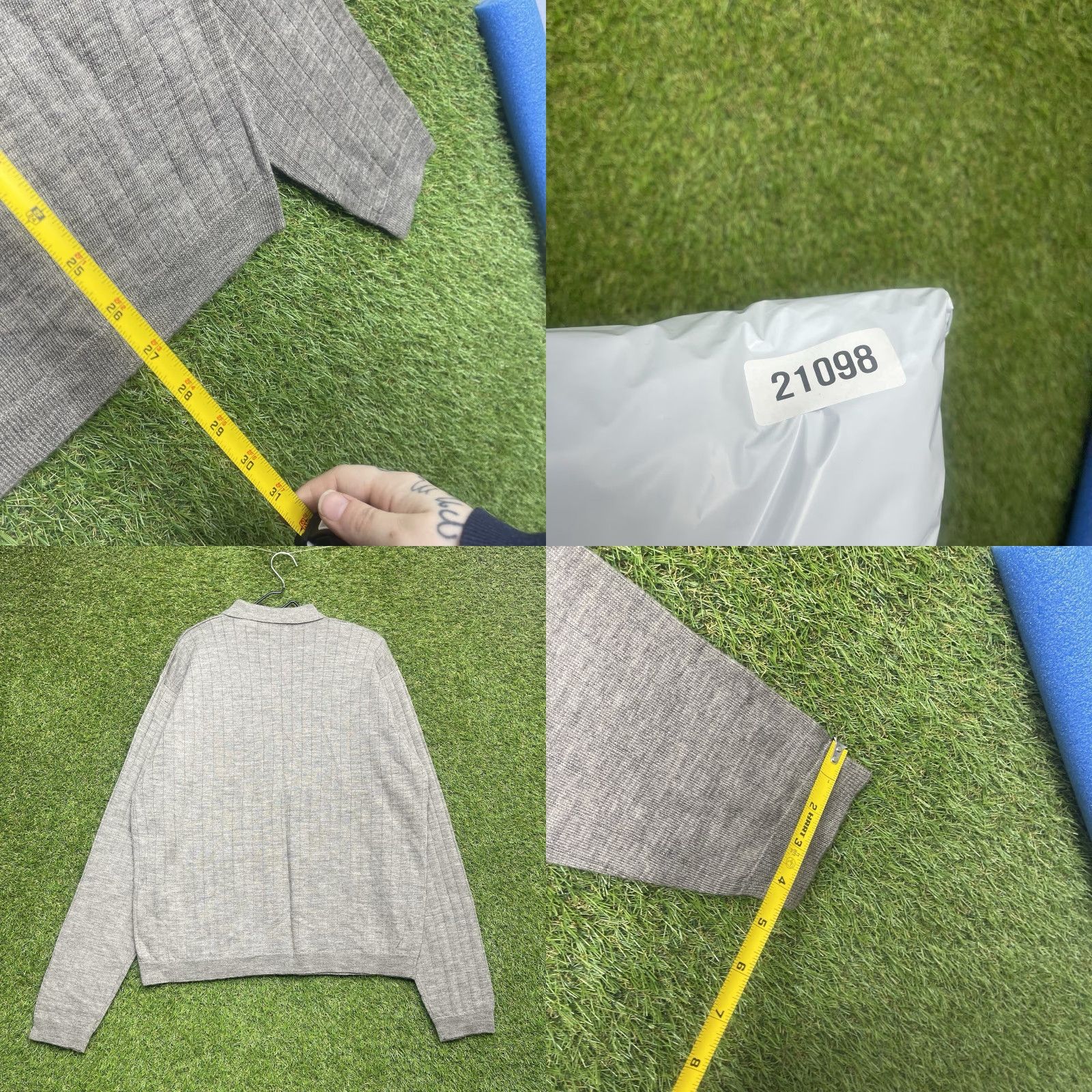 Vintage VINTAGE Methode Merino Wool Sweater Mens XL Grey Lightweight Collared NWT Pullover Size US XL / EU 56 / 4 - 8 Thumbnail