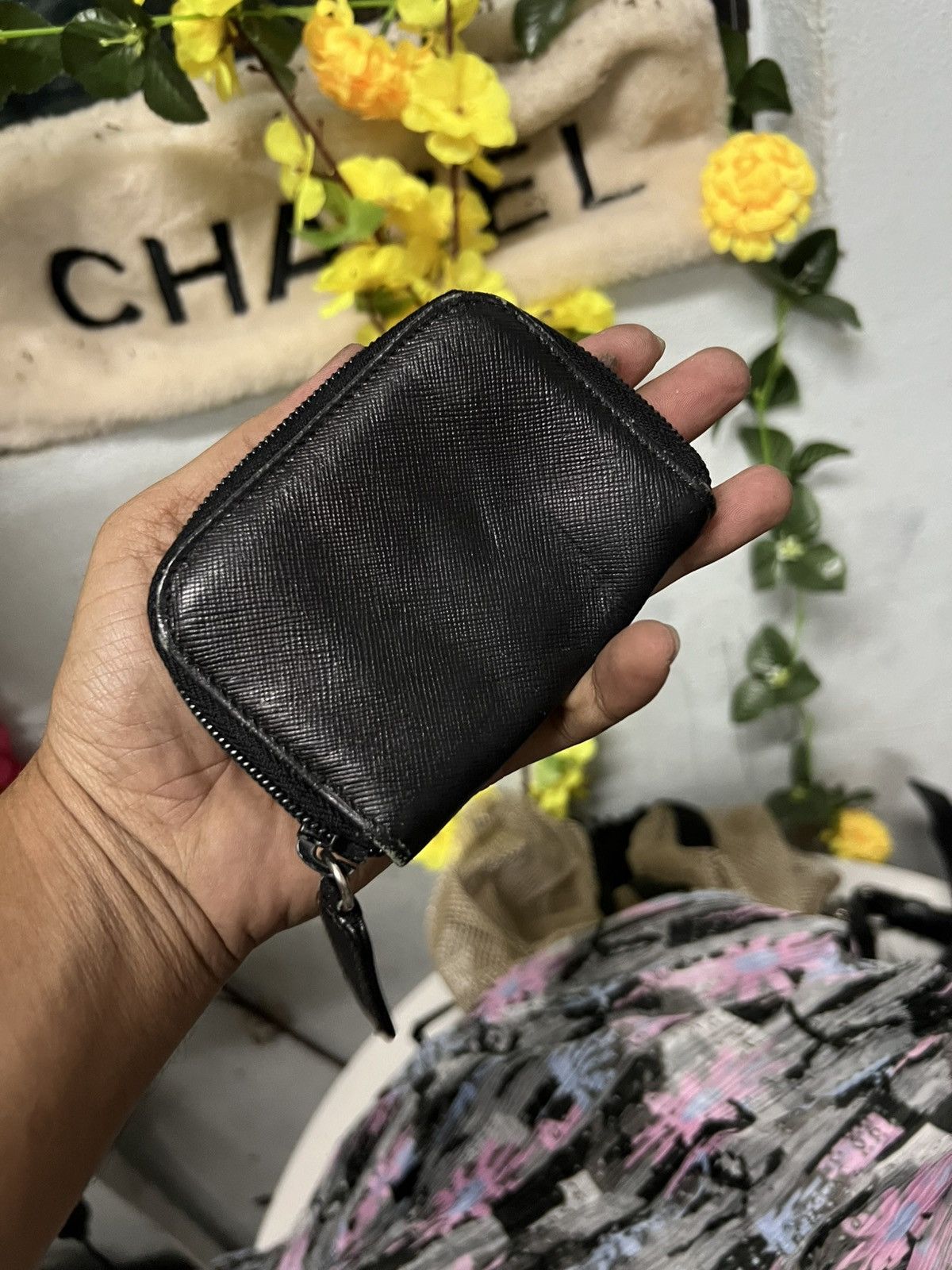 Prada Prada coin leather Black Wallet Size ONE SIZE - 2 Thumbnail
