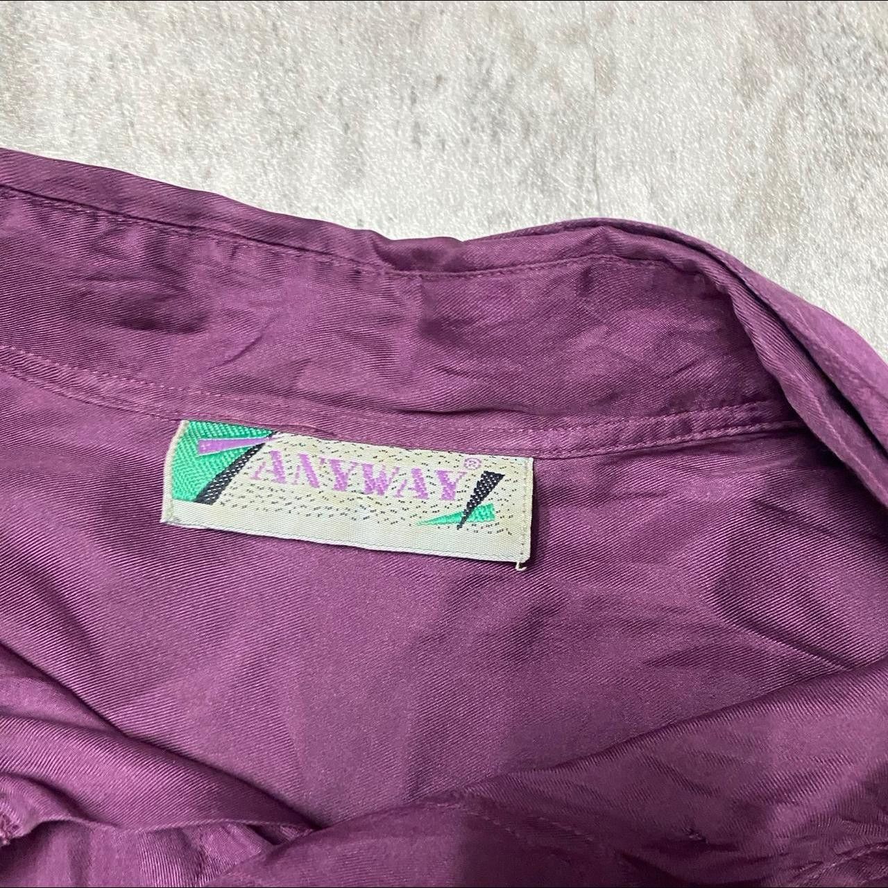Other Purple 70s style button up shirt with a touch Size XL / US 12-14 / IT 48-50 - 3 Thumbnail