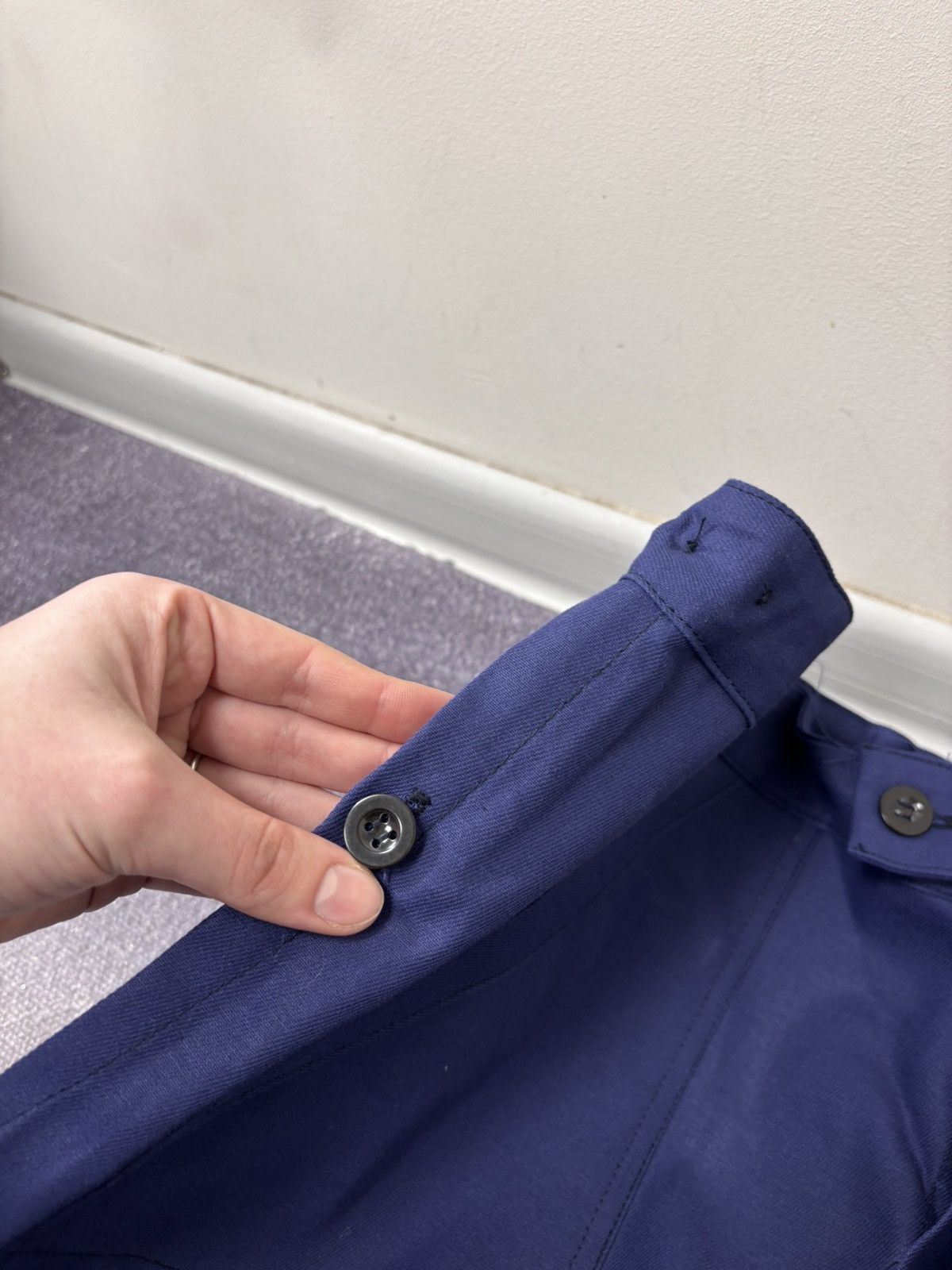 Other Vintage Sanfor French Workwear Pants 60s Utility Hydron Blue Size US 38 / EU 54 - 14 Thumbnail