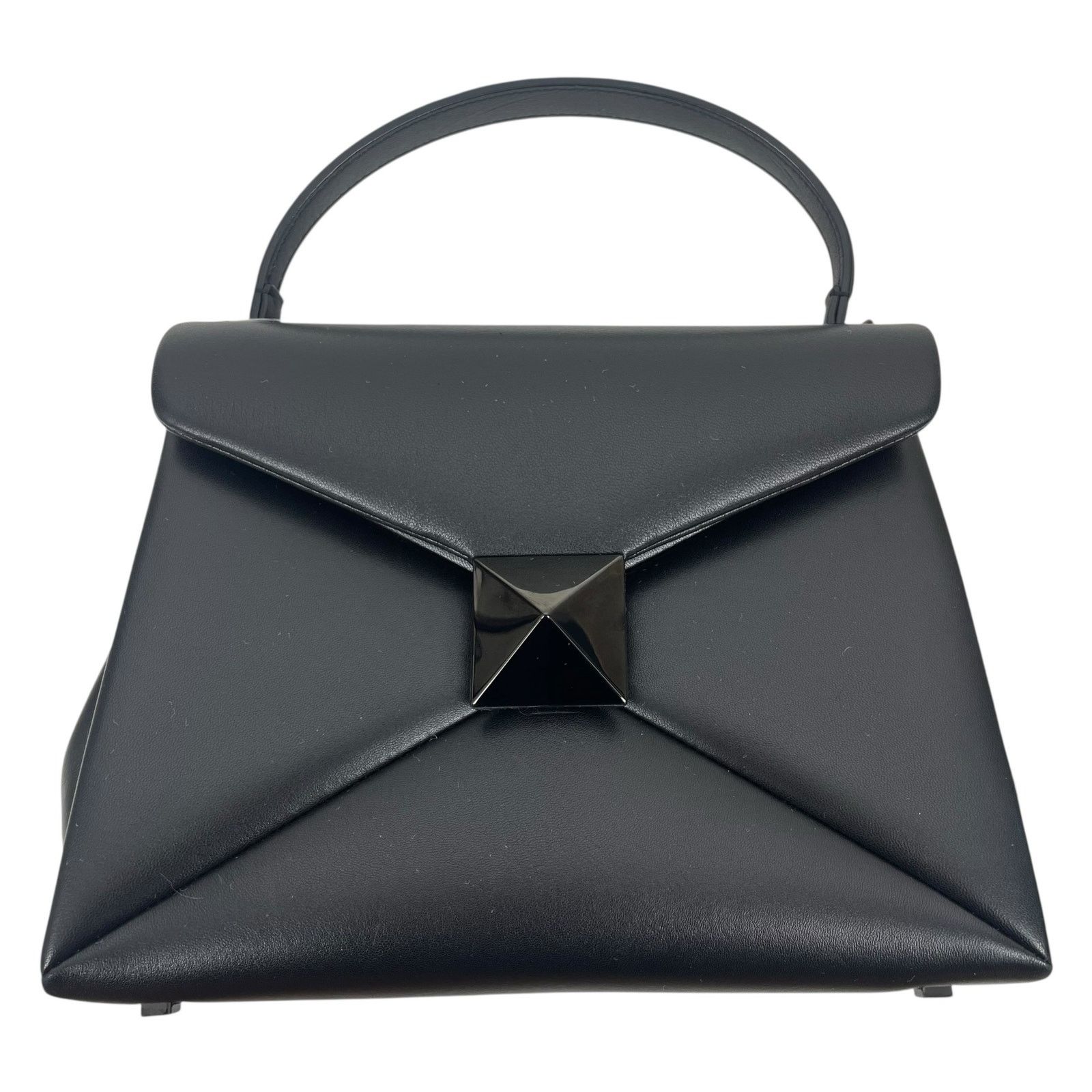 Valentino Valentino Garavani One Stud Small Top Handle Leather Black Size ONE SIZE - 10 Thumbnail