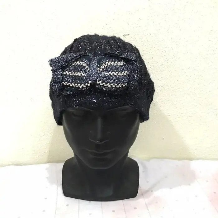 Japanese Brand Japanese Brand Ribbon Maxim Beanie Hat Size ONE SIZE - 2 Thumbnail