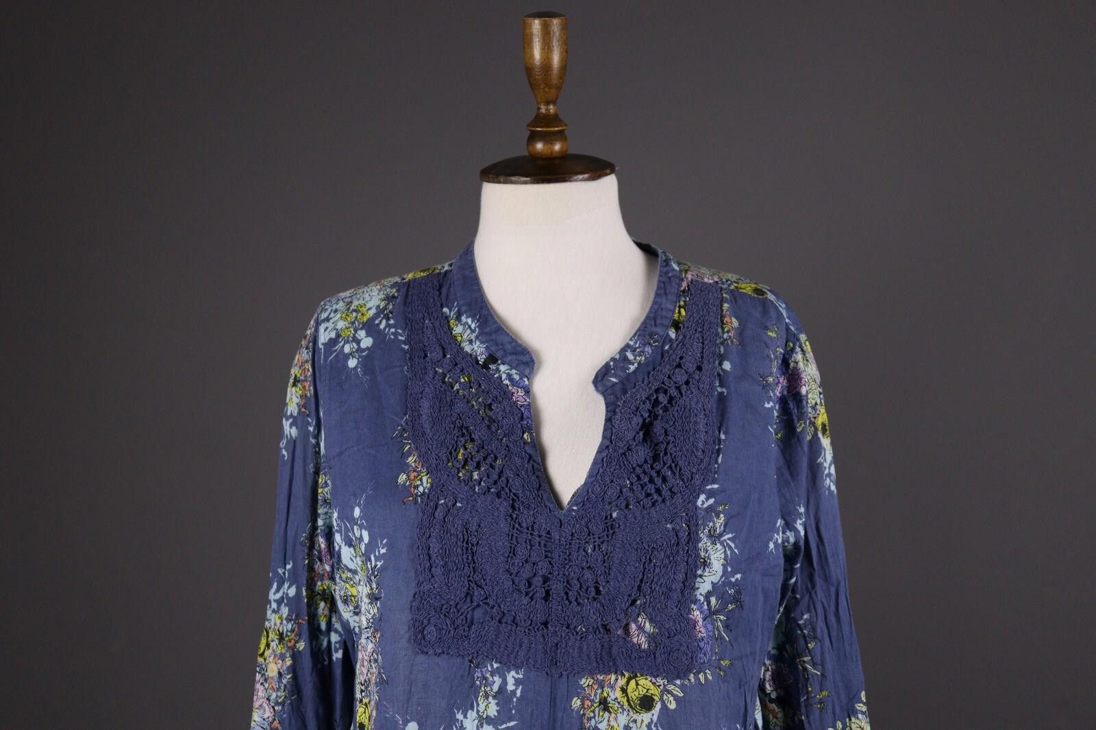 Designer Emily Van Den Bergh Multicolor Floral Blouse Shirt Size 44 Size M / US 6-8 / IT 42-44 - 2 Thumbnail