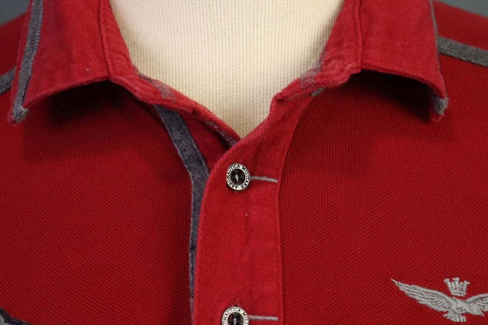 Aeronautica Militare Aeronautica Militare Red Cotton Popover Polo Shirt Size M Size US M / EU 48-50 / 2 - 7 Thumbnail