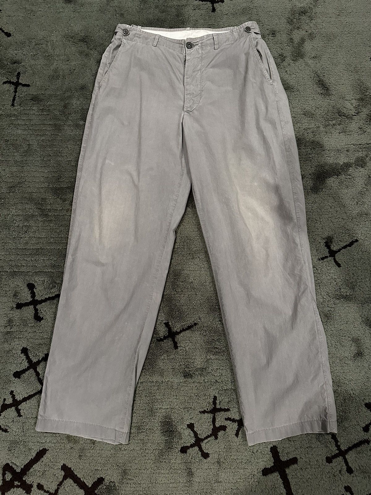 Stone Island Vintage Stone Island Light Grey Trousers Size US 32 / EU 48 - 1 Thumbnail