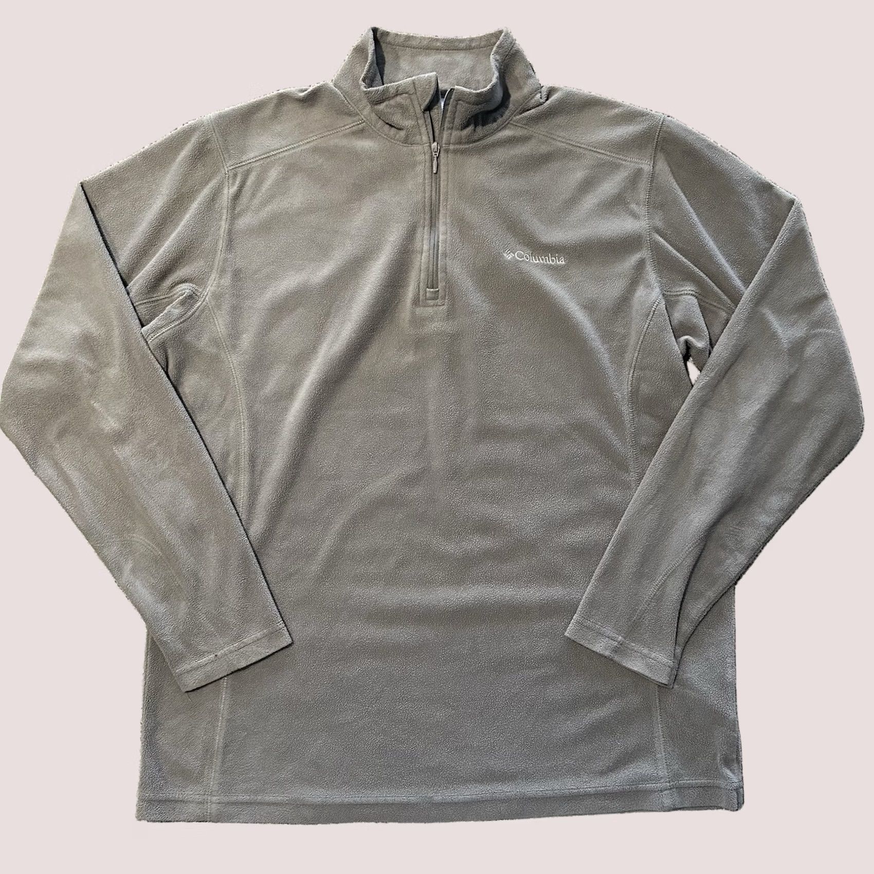 Vintage Columbia Half Zip Fleece Pullover Sweatshirt Womens M Long Sleeve Grey - Activewear, Regular Fit, Mock Neck, Zip Closure Size M / US 6-8 / IT 42-44 - 1 Thumbnail