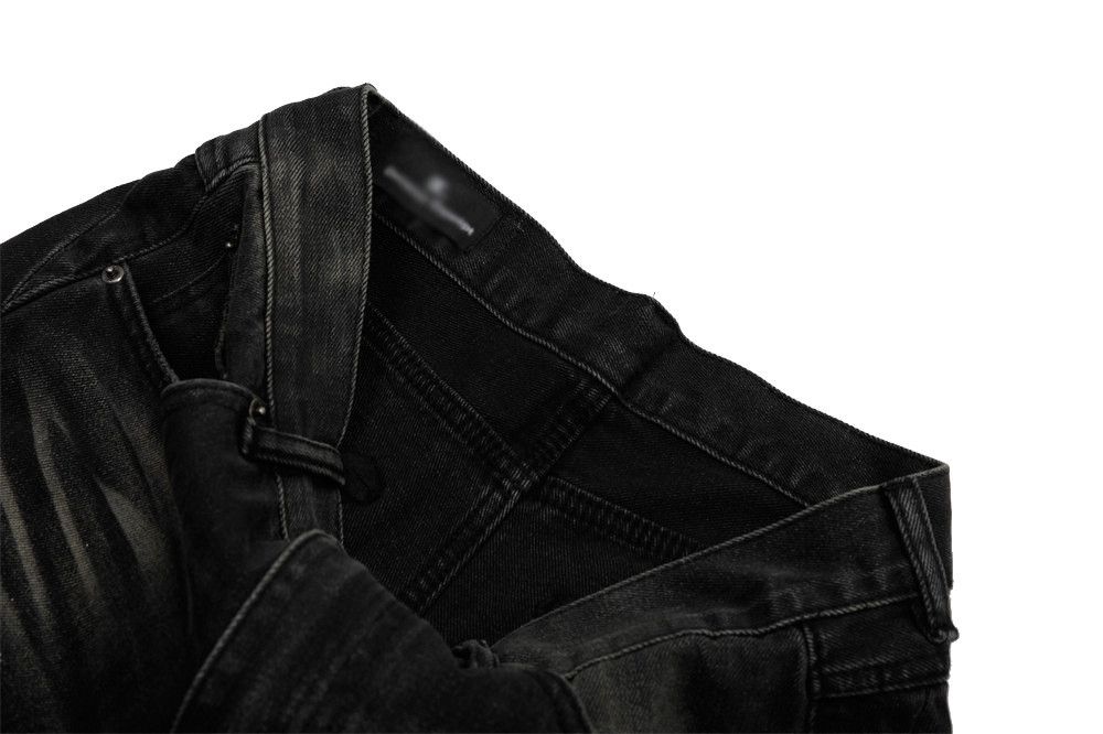 Japanese Brand × Jean Distressed washed loose ink-splashed wide-leg jeans Size US 32 / EU 48 - 5 Thumbnail