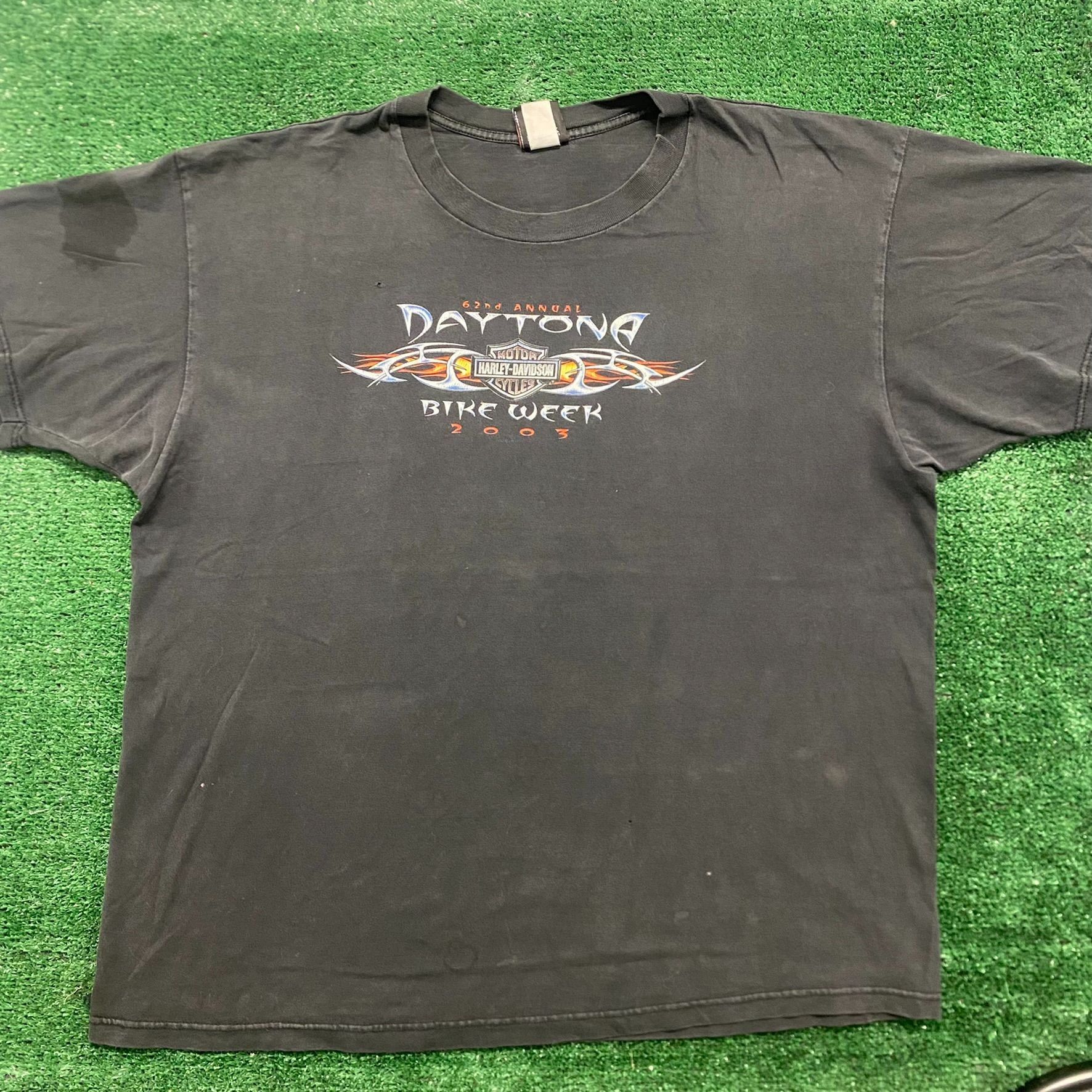 Harley Davidson Vintage Y2K Harley Davidson Motorcycle Daytona Bike Week Tee Size US XXL / EU 58 / 5 - 1 Thumbnail