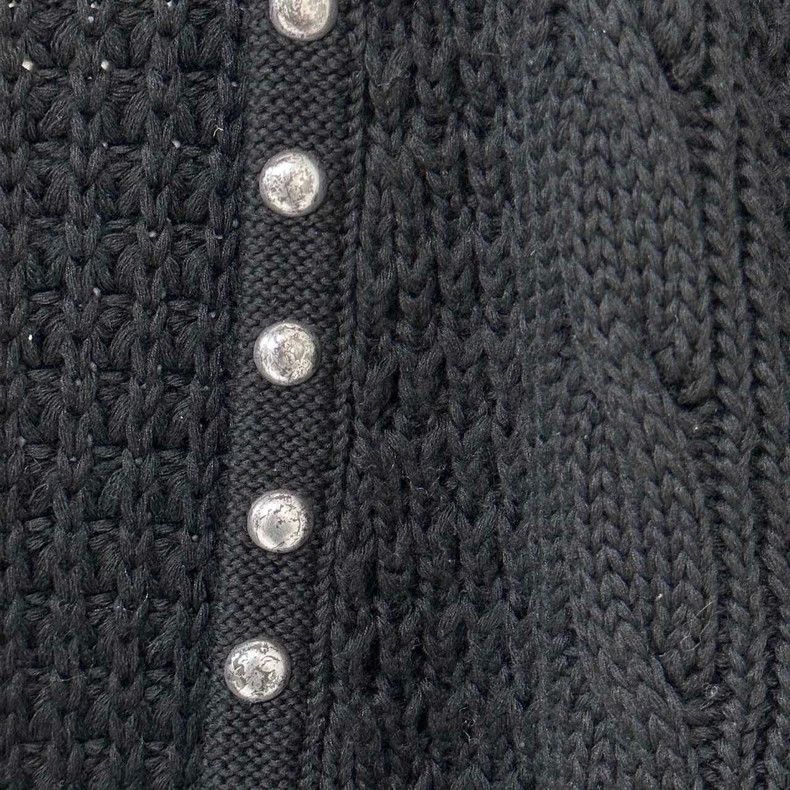 Saint Laurent Paris Saint Laurent Paris Studded Cardigan Woven with Thick Threa Size US XS / EU 42 / 0 - 3 Thumbnail