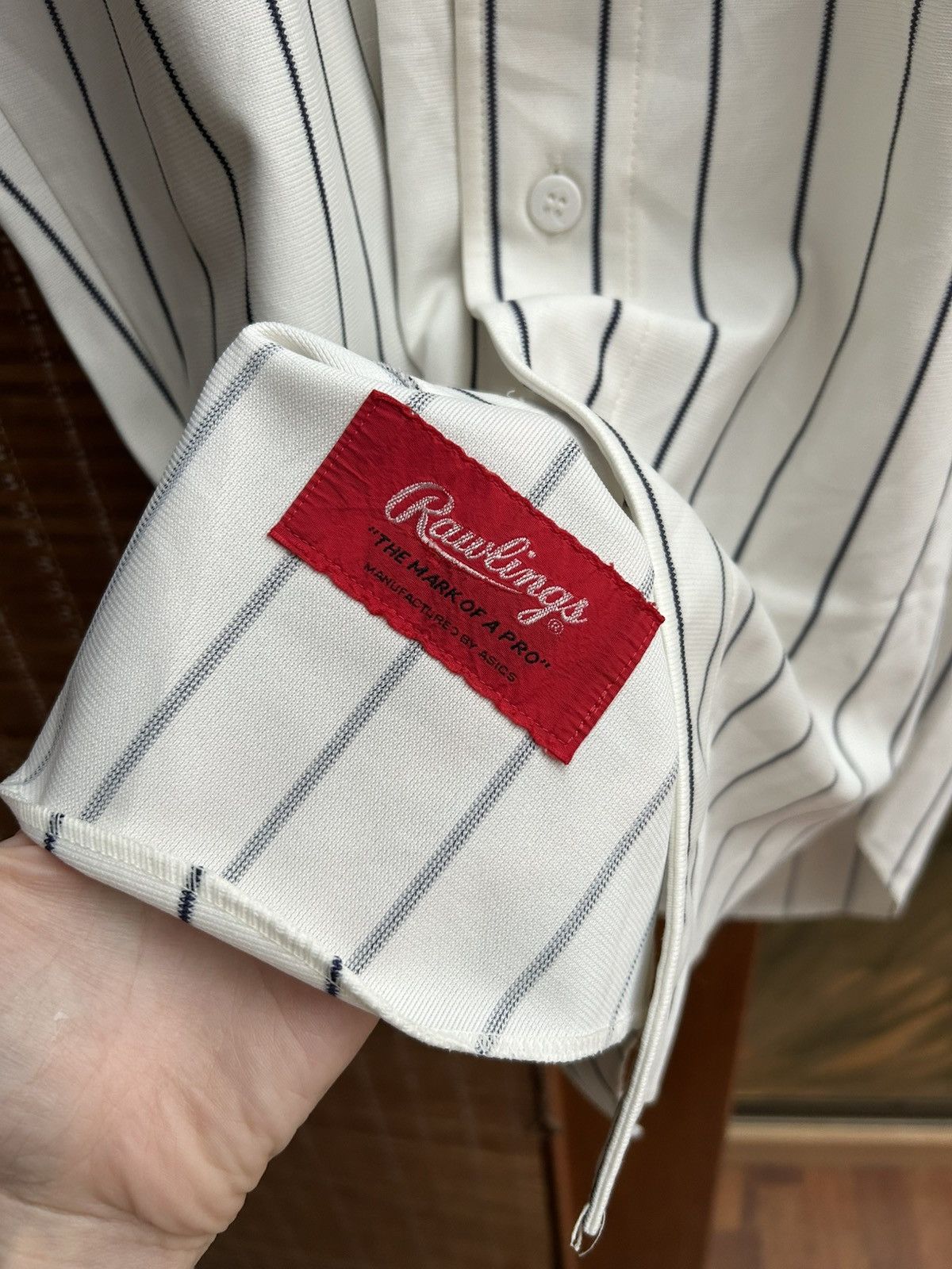 Asics × Japanese Brand × Vintage Rawlings Baseball Jersey Arinko Team Mango Yoshimori Mikio Size US S / EU 44-46 / 1 - 6 Thumbnail