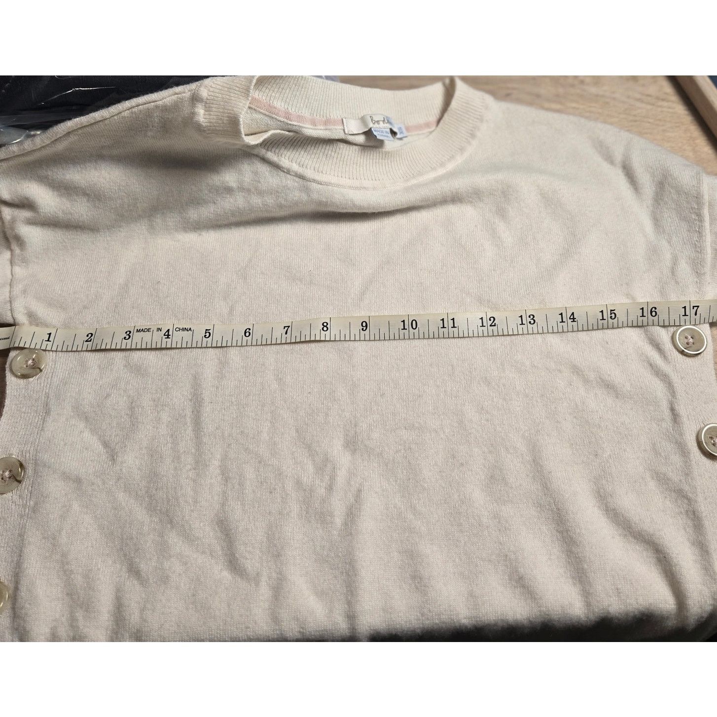 Boden Boden Grace Button Sweater Cream sz XS side buttons Size XS / US 0-2 / IT 36-38 - 9 Thumbnail
