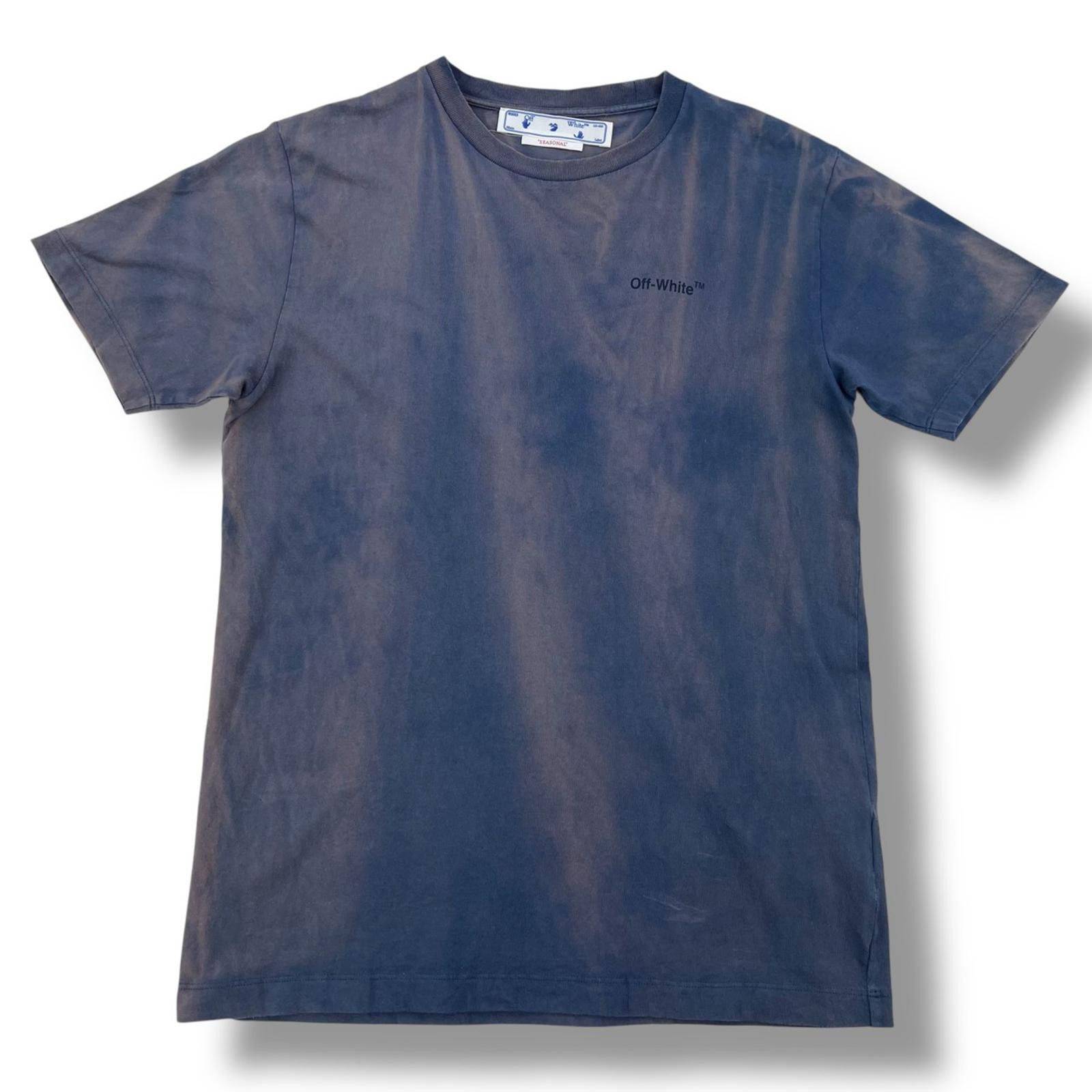 Off-White Off-White Diagonal Bleach Dyed T Shirt Size US S / EU 44-46 / 1 - 3 Thumbnail