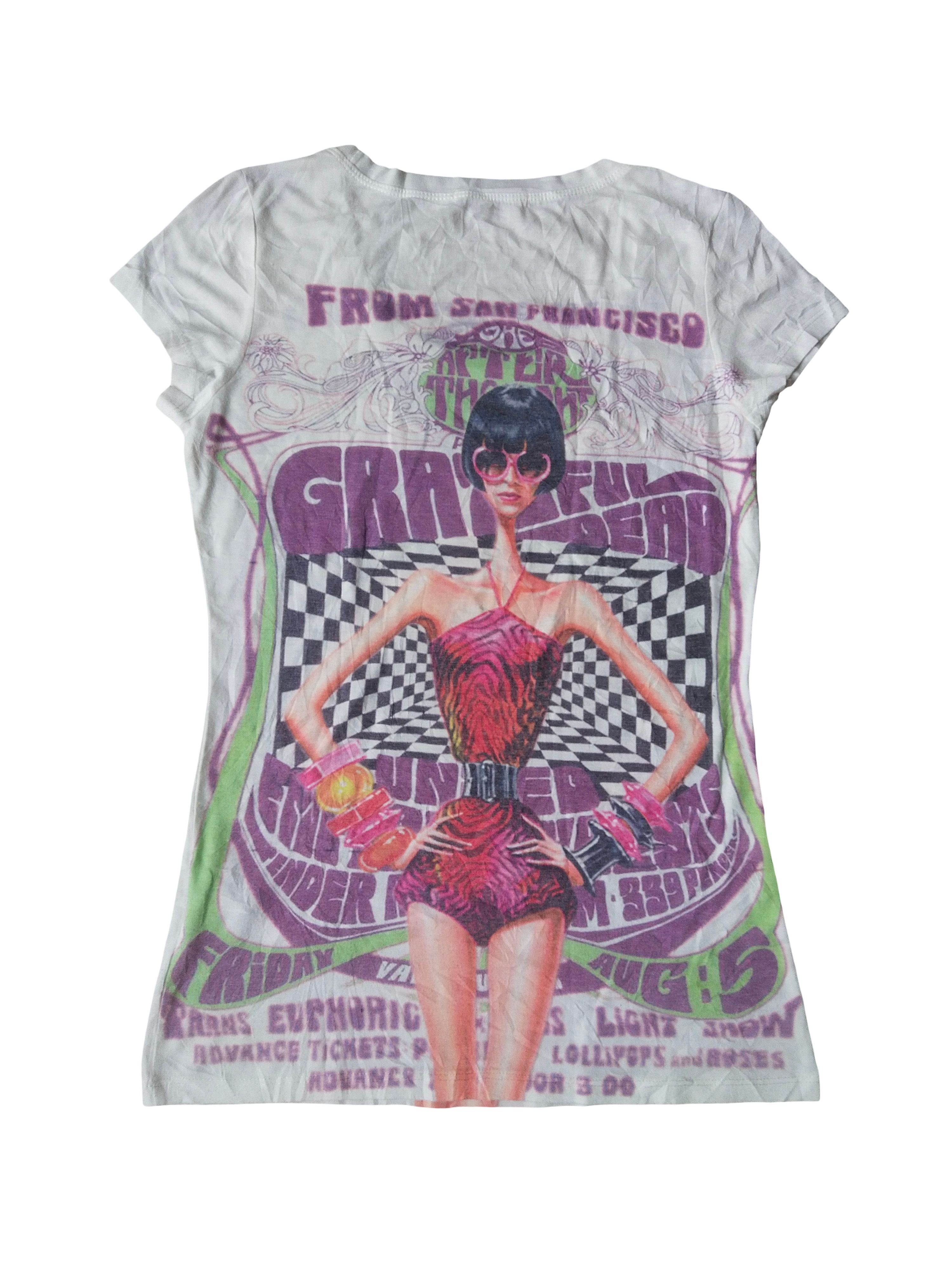 Hysteric Glamour 2000s Velvet 78 Art Graphic Rhinestone Tee Y2K Vintage Size M / US 6-8 / IT 42-44 - 4 Thumbnail