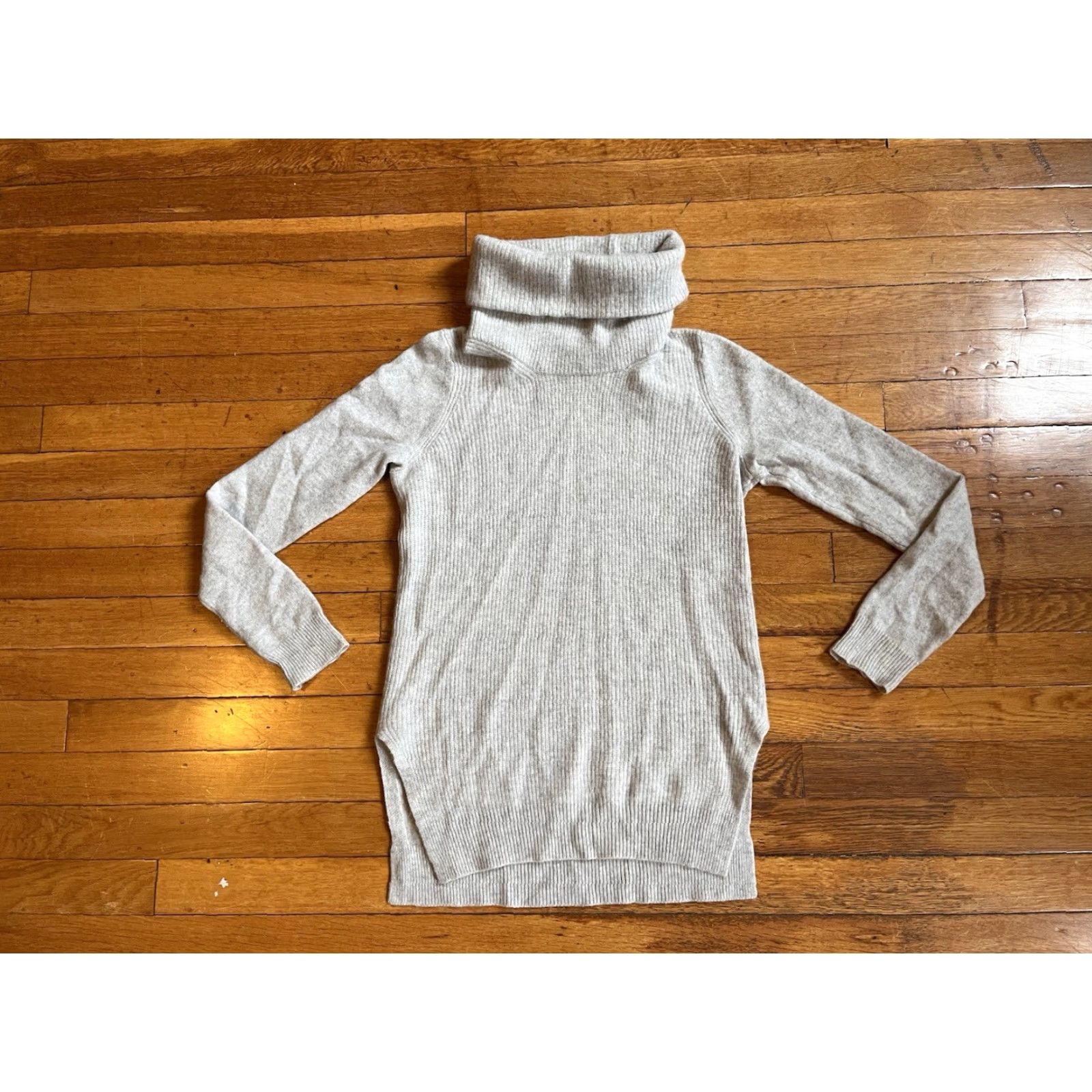 Theory Theory Ribbed Cashmere Turtleneck Sweater Women’s Small Grey Size S / US 4 / IT 40 - 2 Thumbnail