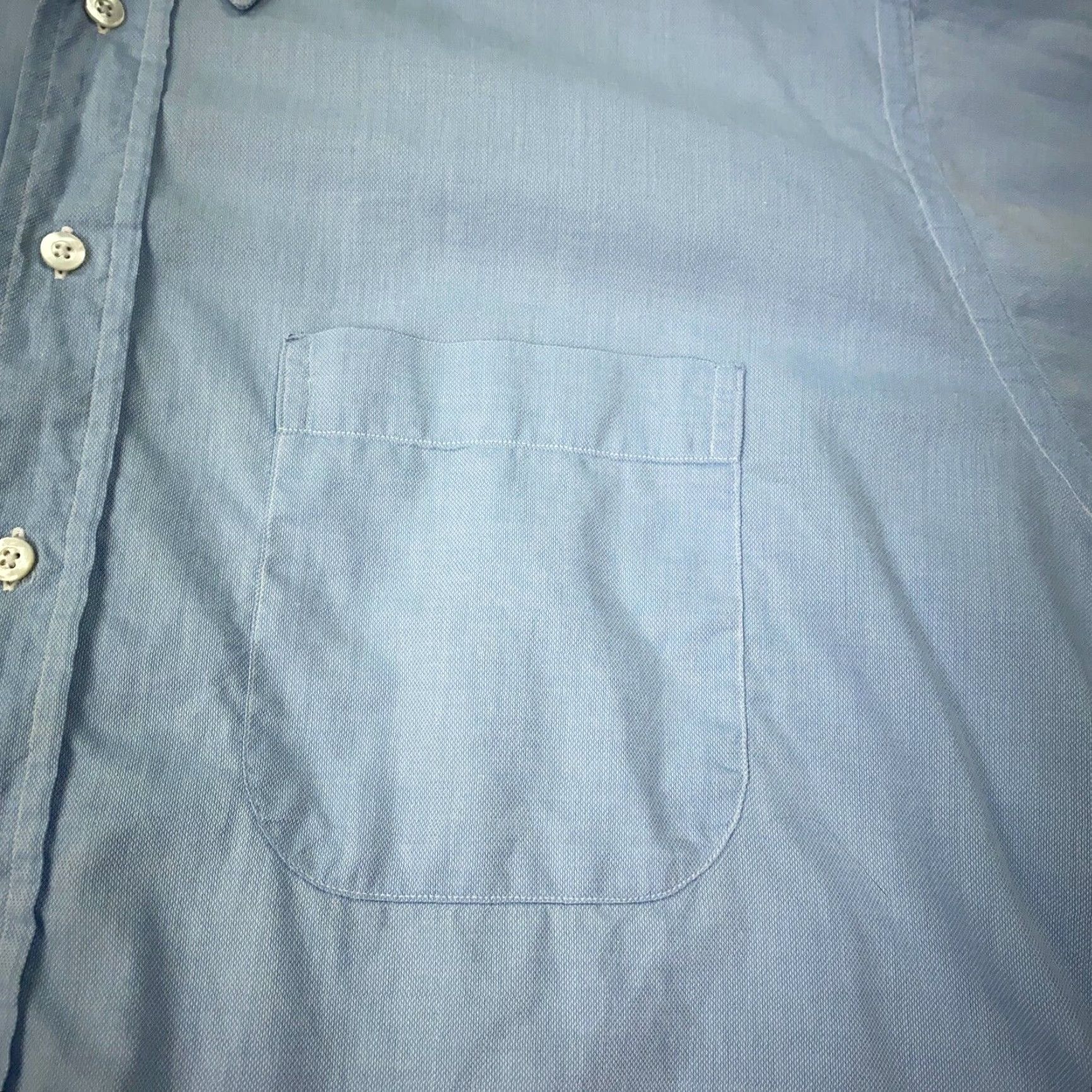 Vintage VINTAGE Gitman Bros Shirt Mens XL Blue Oxford Button-Down Collar USA Cotton Solid Casual Preppy 60s 70s Men Size US XL / EU 56 / 4 - 3 Thumbnail