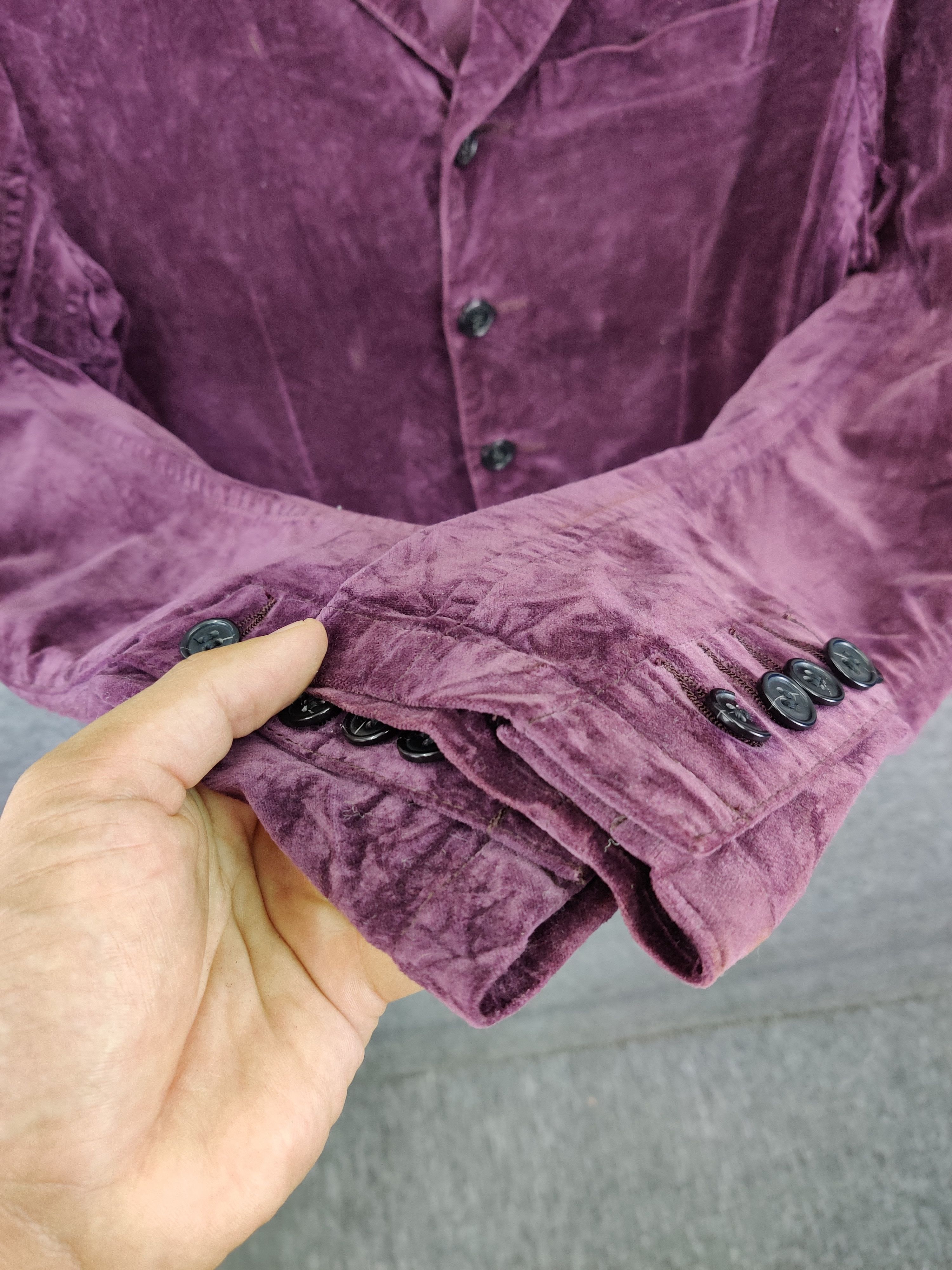 CABANE de ZUCCa Vintage Cabane De Zucca Velvet Single Breasted Blazer Size US S / EU 44-46 / 1 - 9 Thumbnail