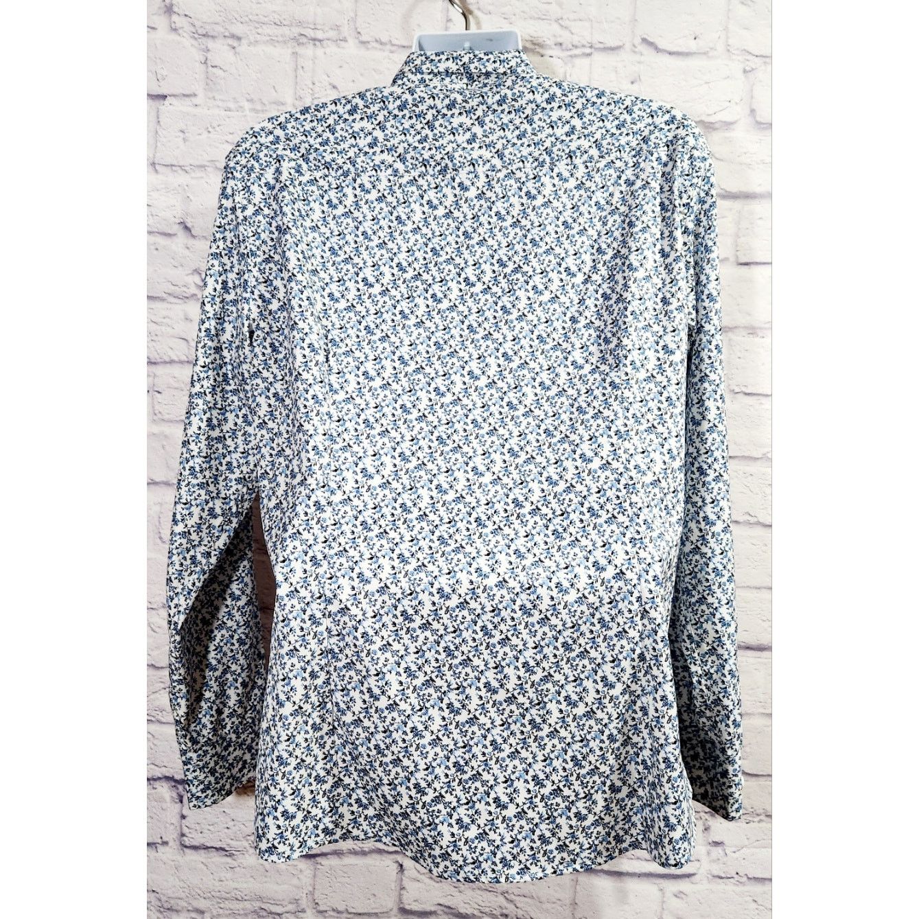 Other COOFANDY Blue Floral Button Down Large Shirt NWOT Size US L / EU 52-54 / 3 - 4 Thumbnail