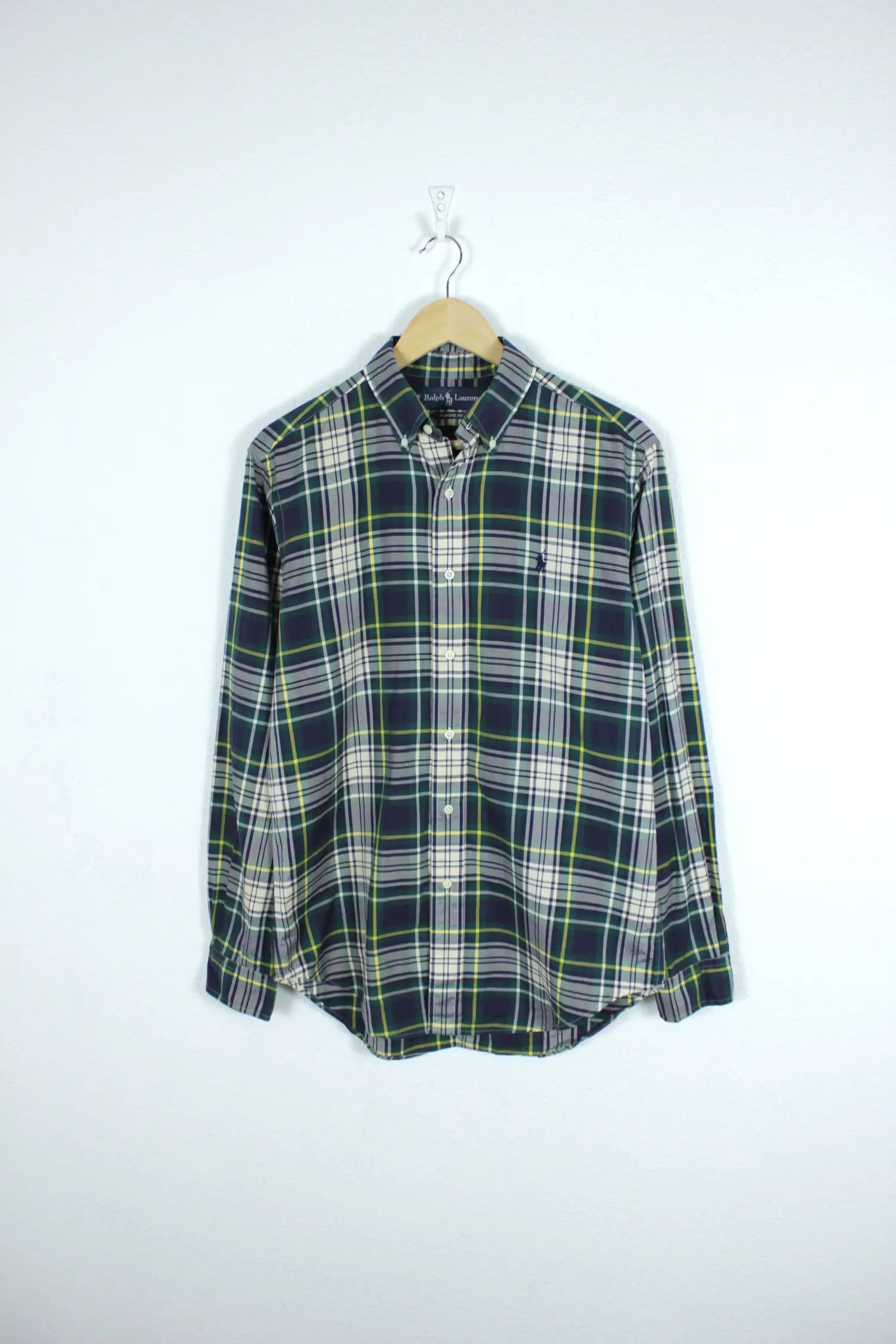 Polo Ralph Lauren Polo Ralph Lauren Pony Logo Green Tartan Check Oxford Shirt Size US L / EU 52-54 / 3 - 1 Thumbnail
