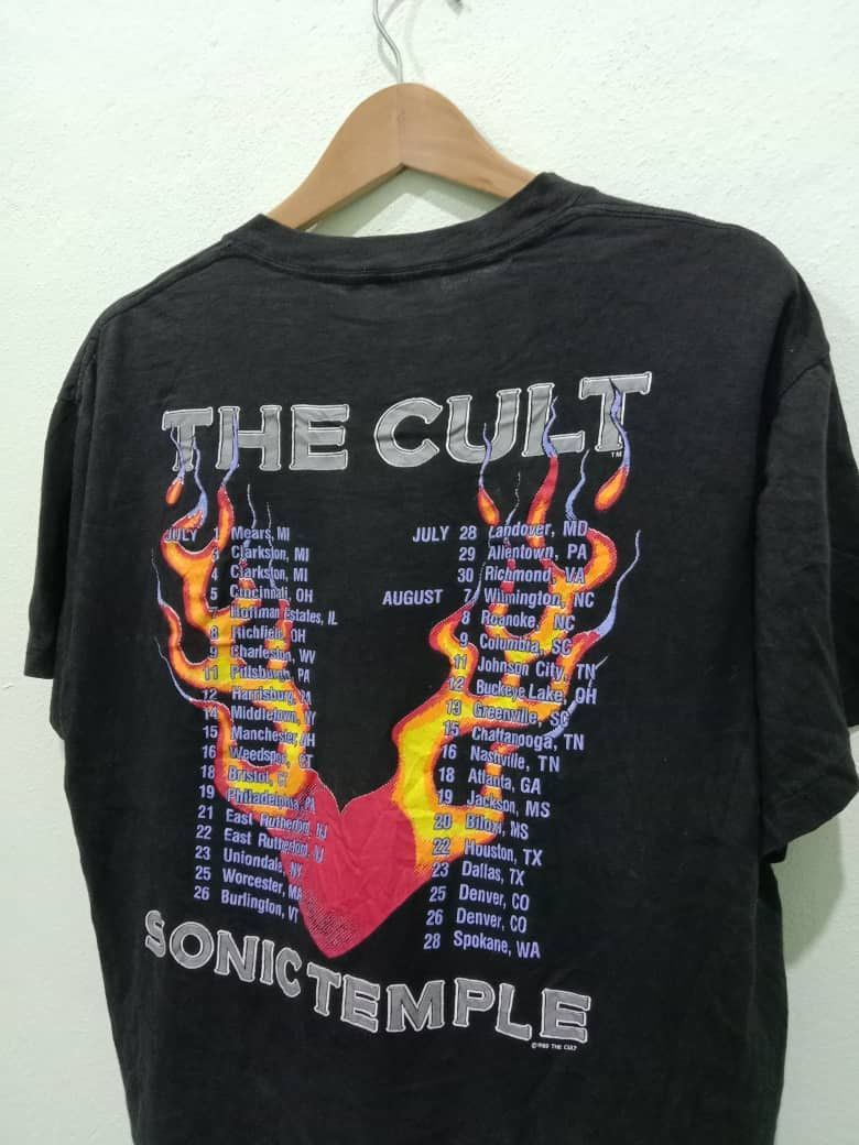 Band Tees × Vintage VINTAGE THE CULT SONIC TEMPLE 1989 BAND TEES Size US XL / EU 56 / 4 - 9 Thumbnail