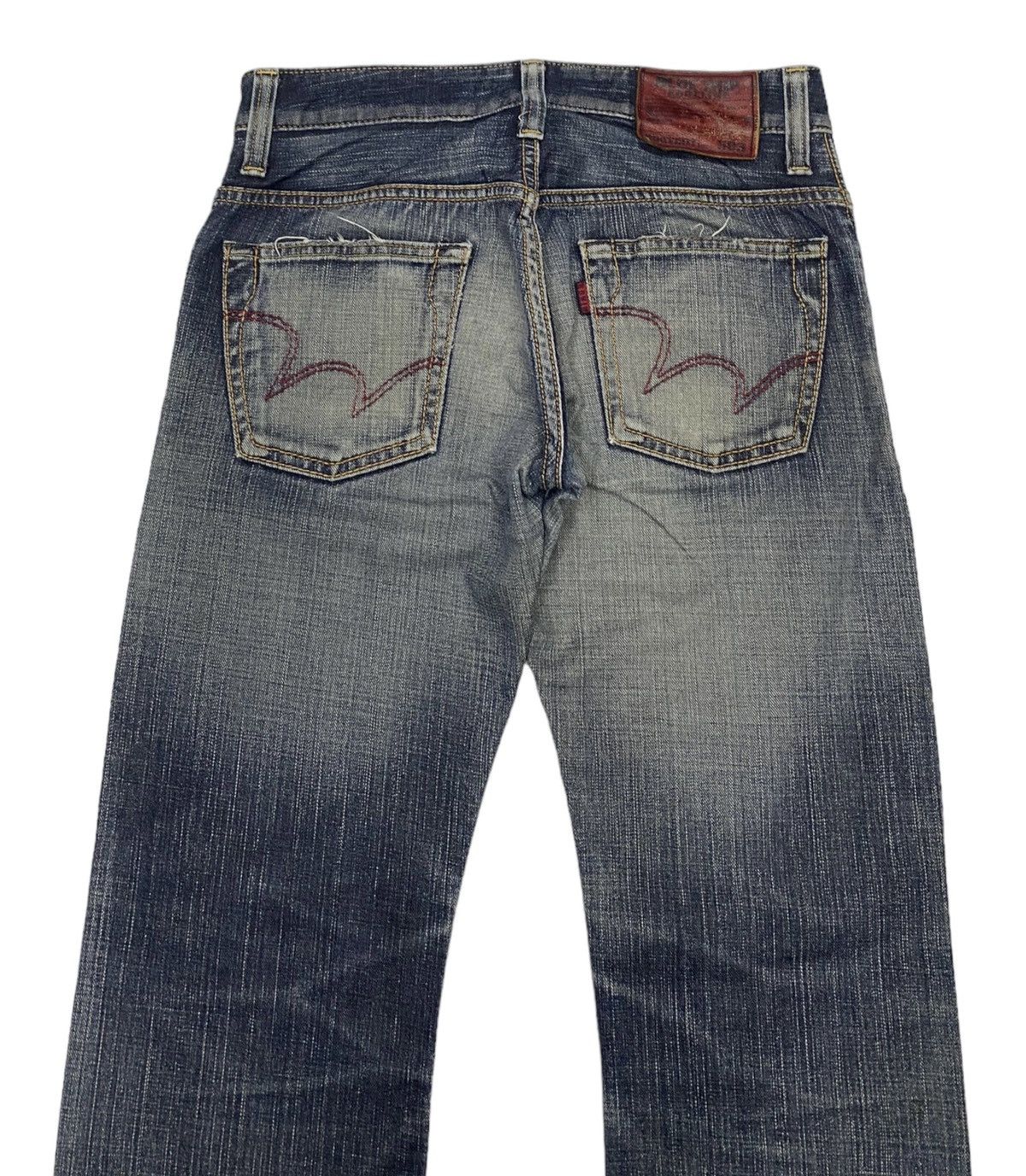 Edwin EDWIN 503 BOOTCUT DISTRESS DENIM FLARE JEANS Size US 30 / EU 46 - 6 Thumbnail