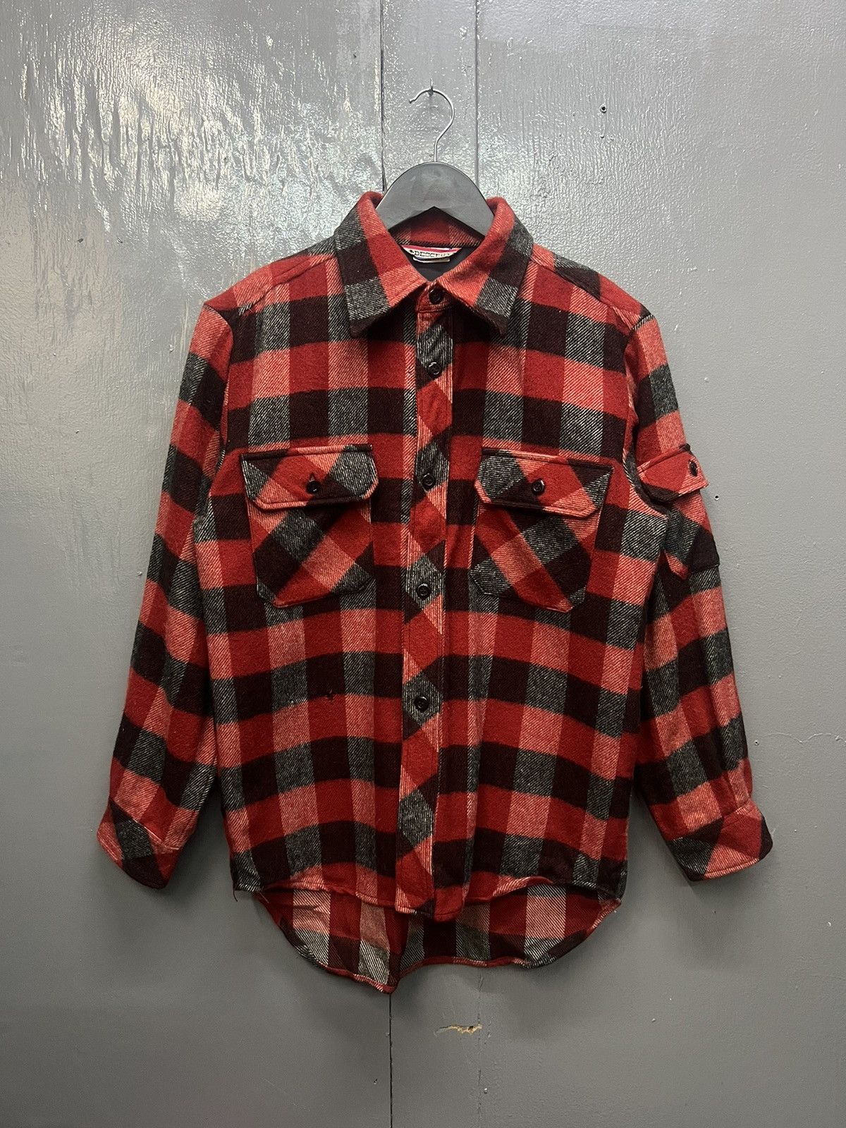Flannel Vintage Descente Flannel Plaid Red Size US M / EU 48-50 / 2 - 1 Thumbnail
