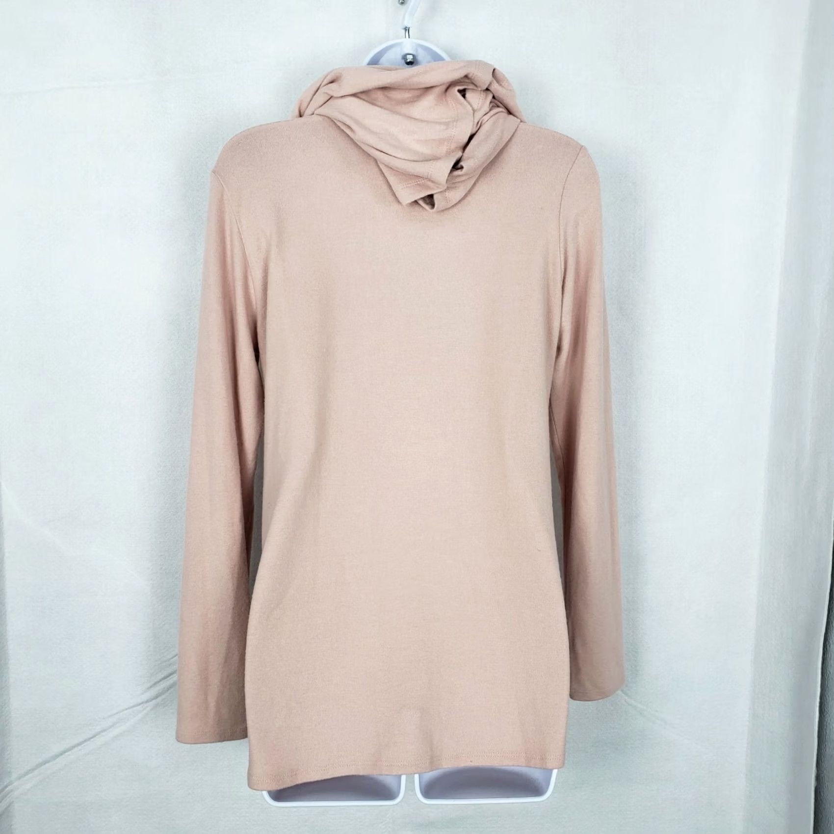 Vintage Gibson Sweater Cardigan Women's XS Pink Long Sleeve Round Neck Solid Knit Holiday All Seasons NWT Size XS / US 0-2 / IT 36-38 - 3 Thumbnail