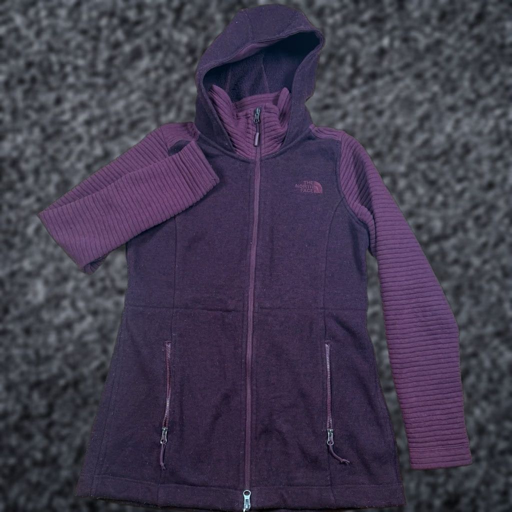 The North Face The North Face Indi Hooded Fleece Parka Jacket Women’s S Full Zip Maroon Red Hooded Women's S Jacket Size S / US 4 / IT 40 - 1 Thumbnail