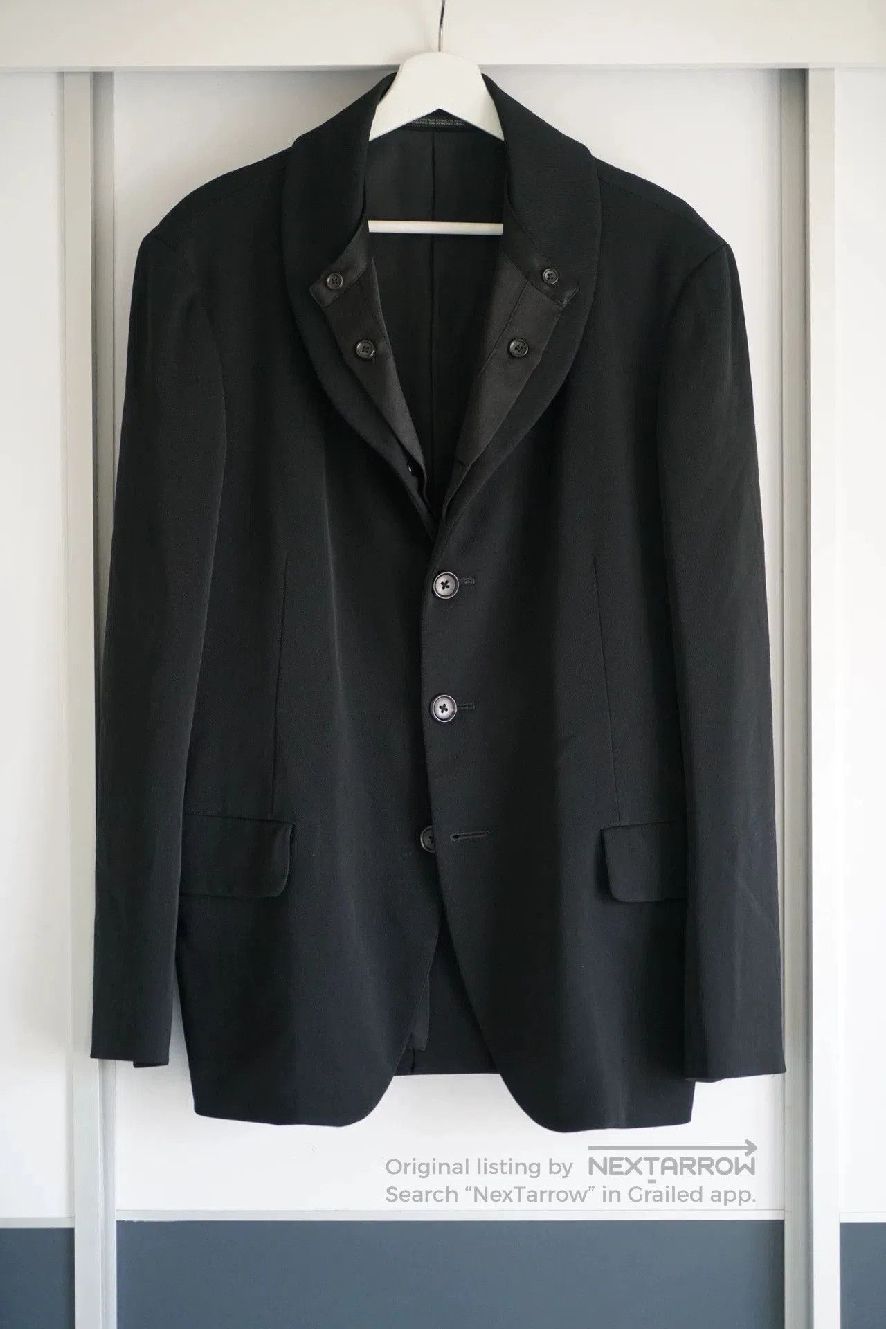 Yohji Yamamoto yohji yamamoto silk double tuxedo jacket. Size US S / EU 44-46 / 1 - 1 Thumbnail