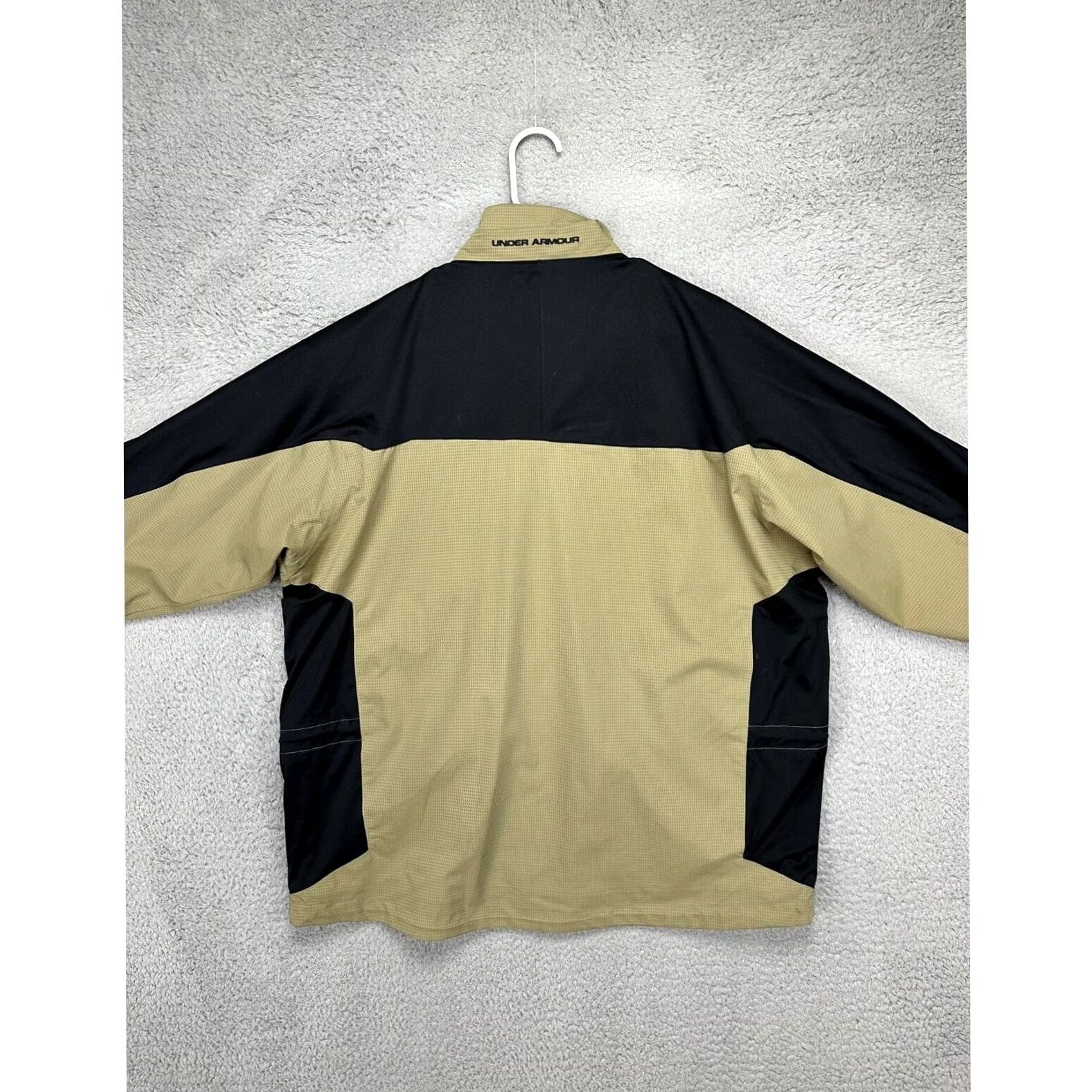 Under Armour Under Armour Performance Jacket Adult Large Golf Wear Full Zip Men Tan Pin Check Size US L / EU 52-54 / 3 - 3 Thumbnail