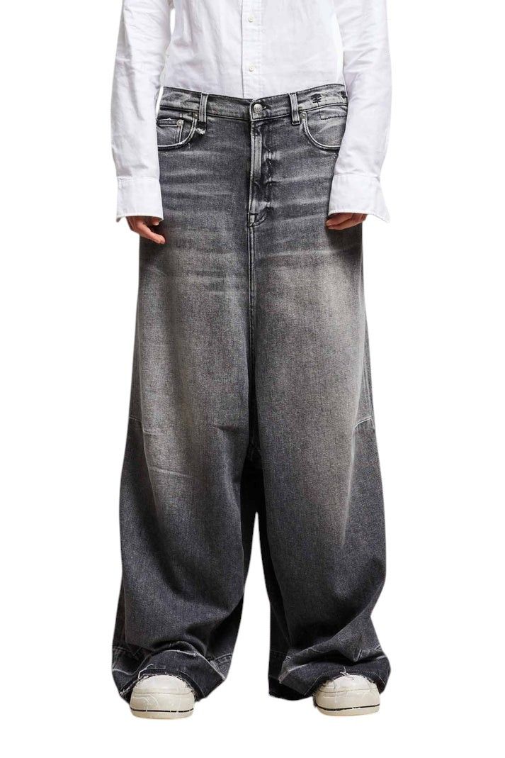 R13 JESSE 27 Vintage Grey Wide Drop Crotch Washed 85462 Size 27" / US 4 / IT 40 - 1 Thumbnail