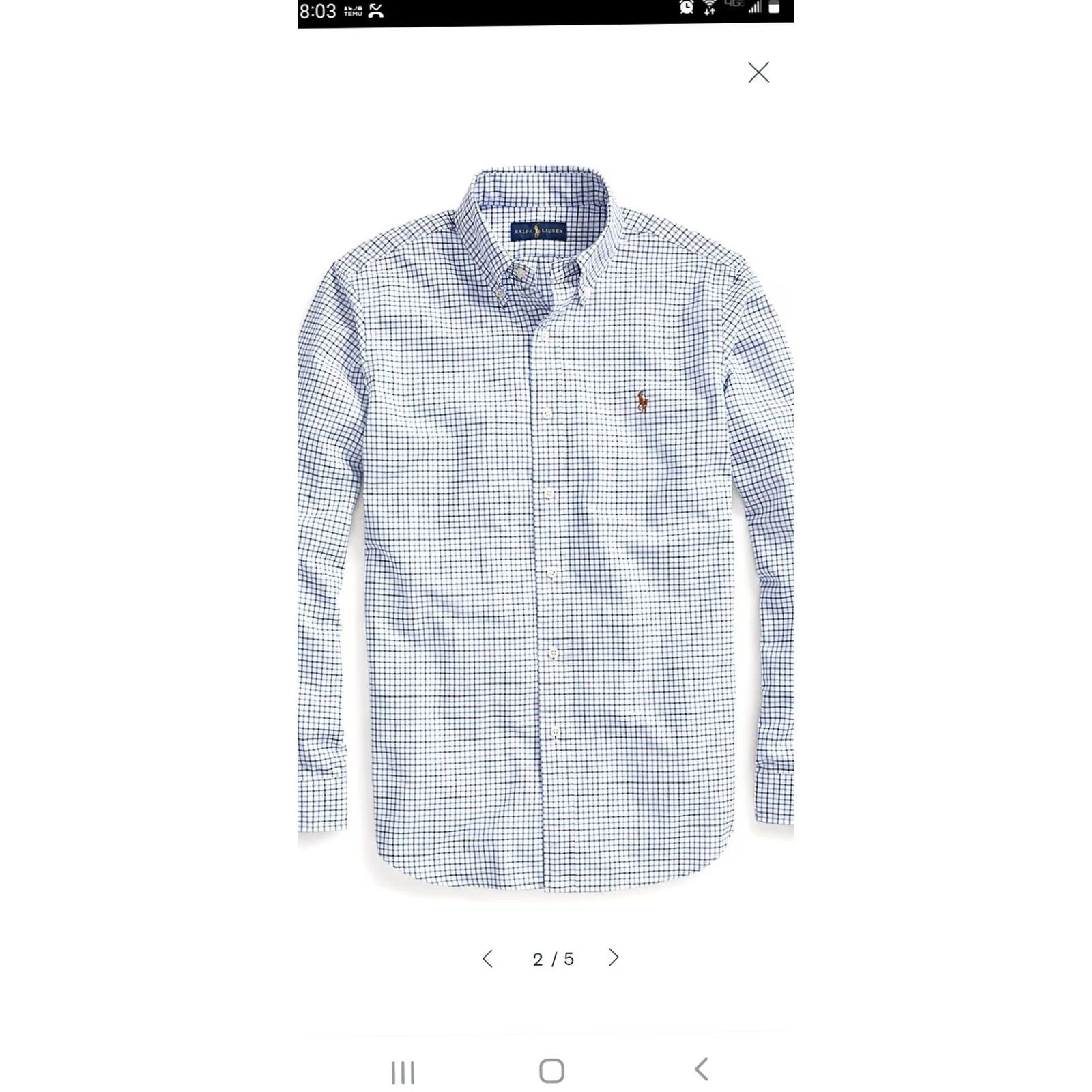 Ralph Lauren VINTAGE Polo Ralph Lauren Tattersall Oxford Shirt Mens Sz Small Plaid Button Down Size US S / EU 44-46 / 1 - 5 Thumbnail