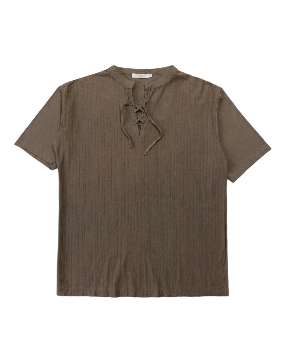 If Six Was Nine 2000S VELOCETTE LACE UP HENLEY TEE Size US M / EU 48-50 / 2 - 1 Thumbnail