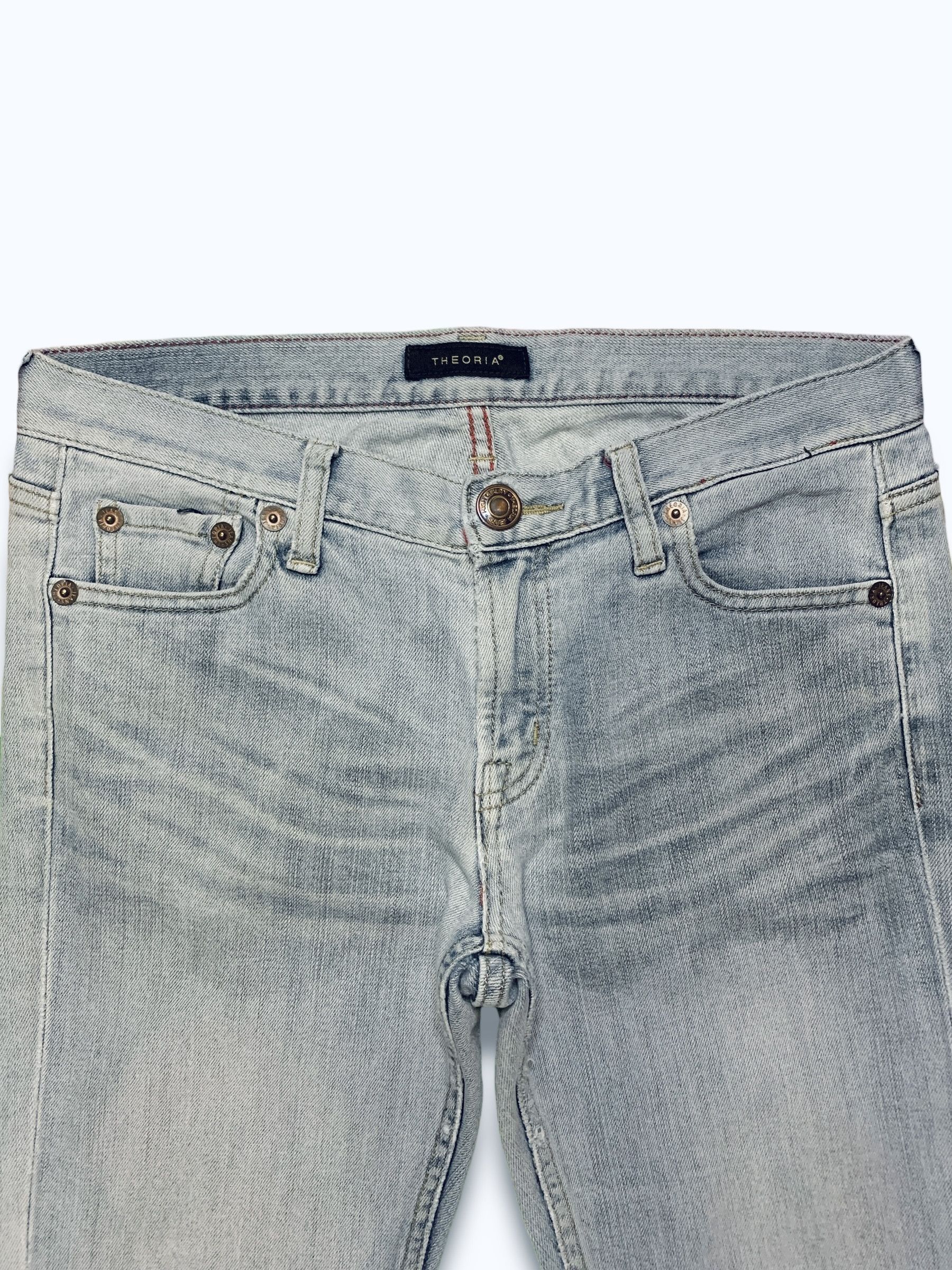 Japanese Brand Vintage Japanese Brand Light Wash Distressed Flare Jeans Size US 32 / EU 48 - 4 Thumbnail