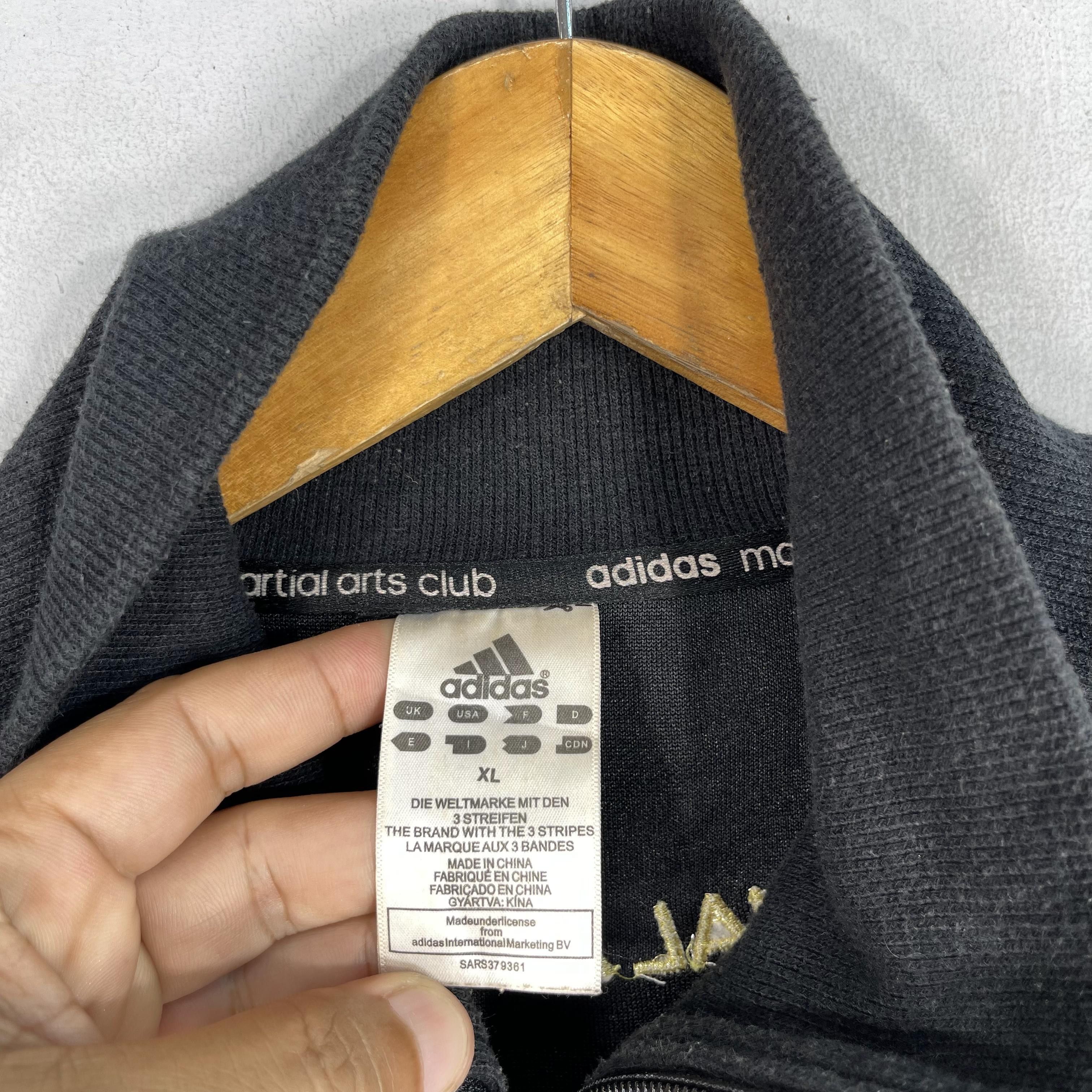 Adidas × Vintage Vintage Y2K ADIDAS Three Stripes Zipper Sweater Size US M / EU 48-50 / 2 - 4 Thumbnail