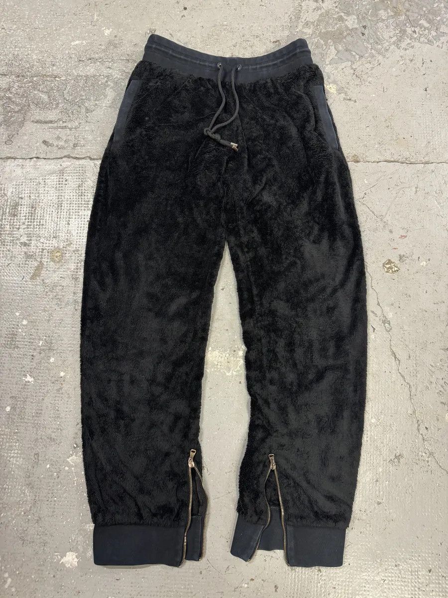 Dolce & Gabbana AW2010 Dolce & Gabbana Fleece Black Plushed Jogger Size US 32 / EU 48 - 1 Thumbnail
