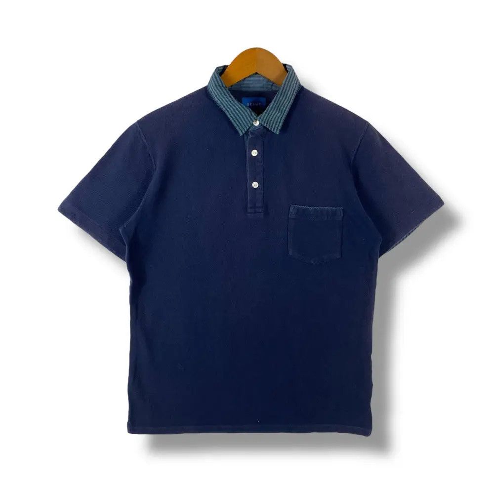 Beams Japan BEAMS Indigo Pocket Polo Shirt Large Size Size US L / EU 52-54 / 3 - 1 Thumbnail