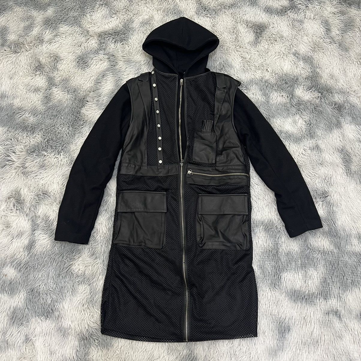 image of HBA Transformable Wool Poncho Coat in Black, Men's (Size XS)