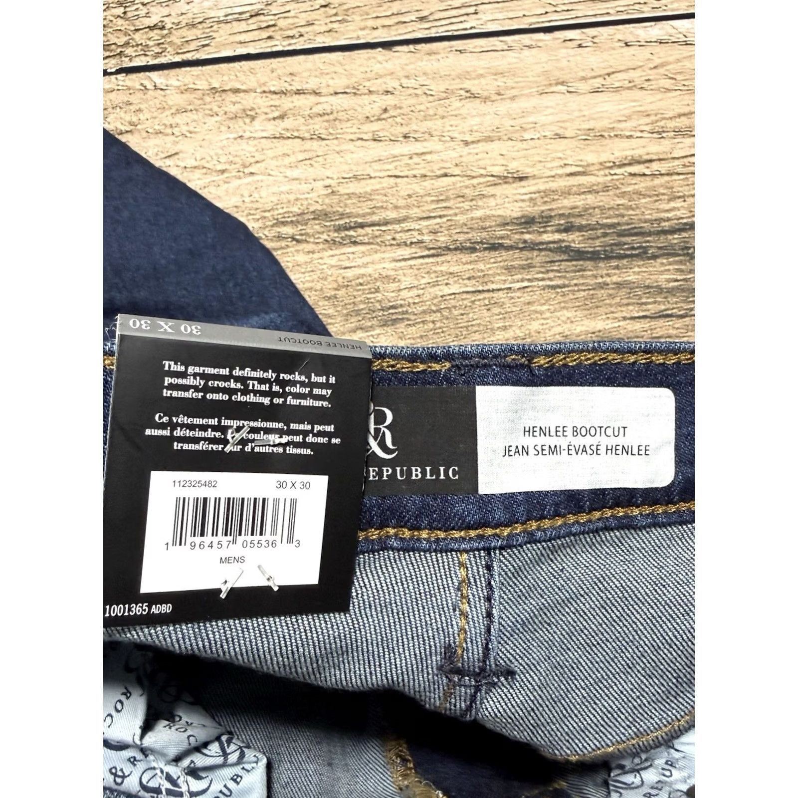 Vintage Rock & Republic Jeans Henlee Bootcut Denim 30x30 Mens Regular Blue NWT Size US 30 / EU 46 - 7 Thumbnail