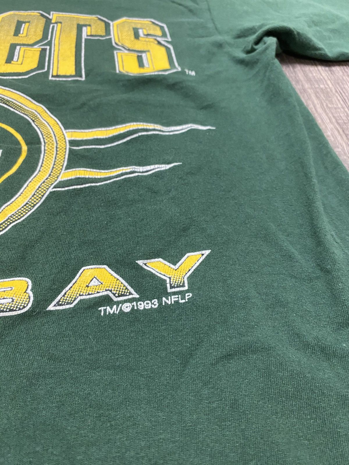 NFL Vintage 90’s 1993 Green Bay Packers Single Stitch T Shirt Size US L / EU 52-54 / 3 - 3 Thumbnail