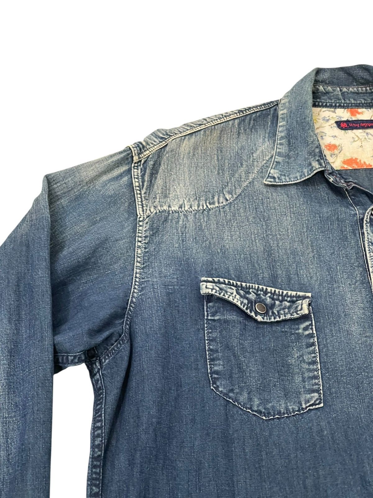 45rpm Indigo Blue 45rpm Westerner Pullover Shirt 7🟩0 Size US L / EU 52-54 / 3 - 6 Thumbnail