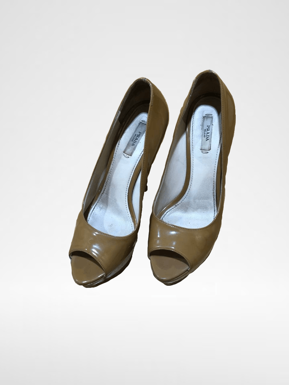 Prada VINTAGE LUXURY Beige Heels PRADA Y2K Size US 9 / IT 39 - 1 Thumbnail