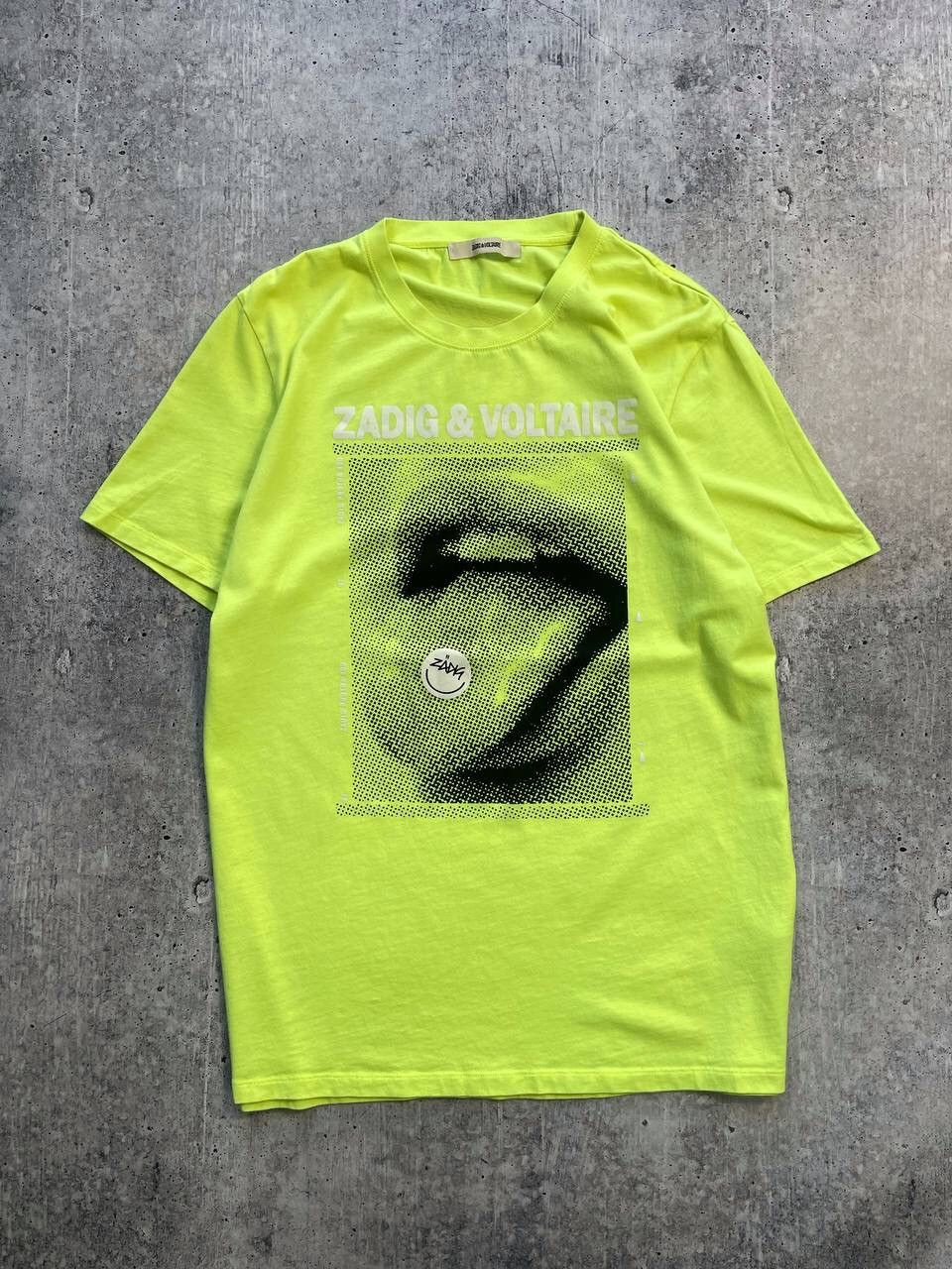 Zadig & Voltaire Green Acid Tee T-Shirt Y2K