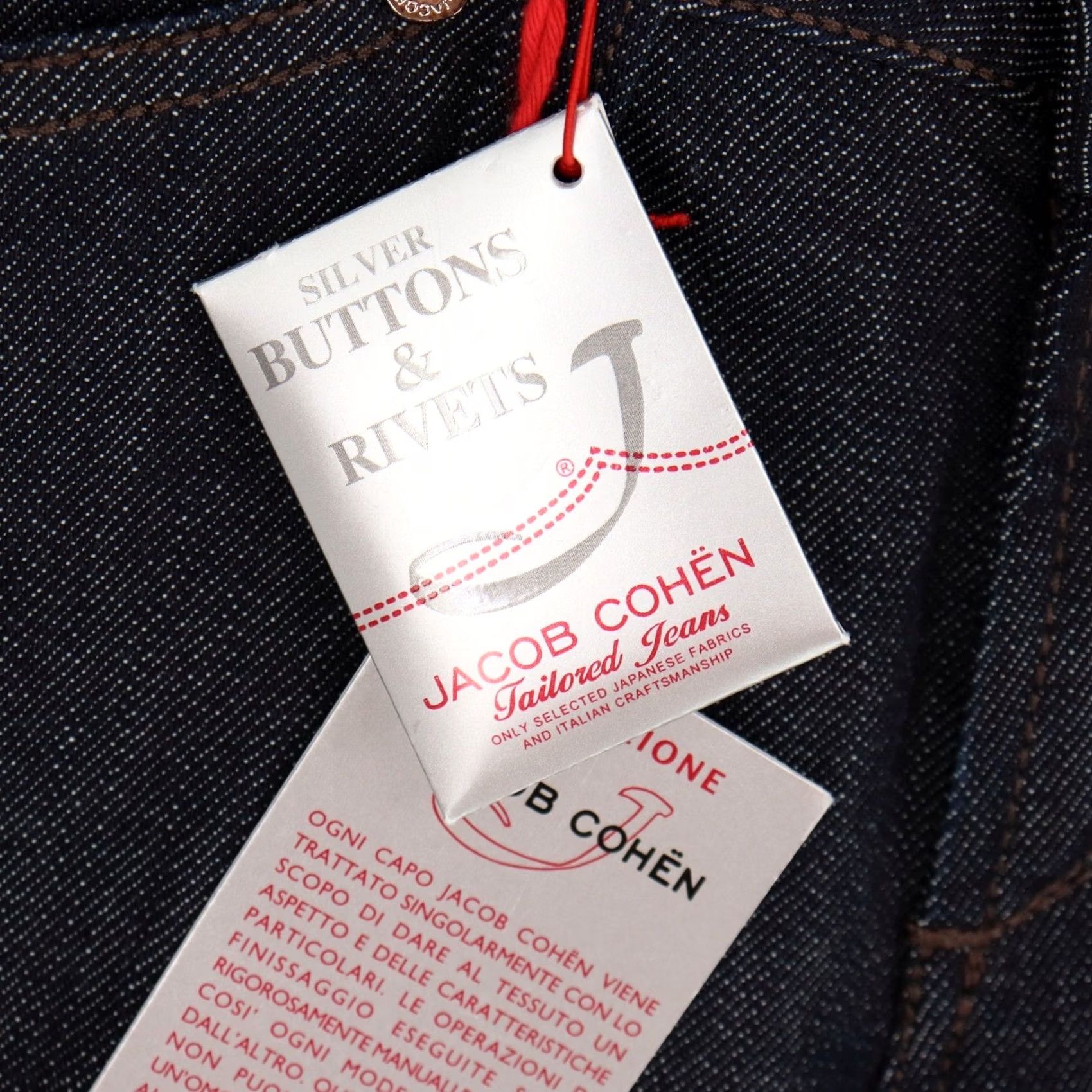 Jacob Cohen Jacob Cohen Tailored Jeans Size 27 Dark Wash Blue Denim Ladies Slim Low Rise Straight 26in Inseam Button Logo Pockets Luxury Rare Find Size 27" / US 4 / IT 40 - 3 Thumbnail