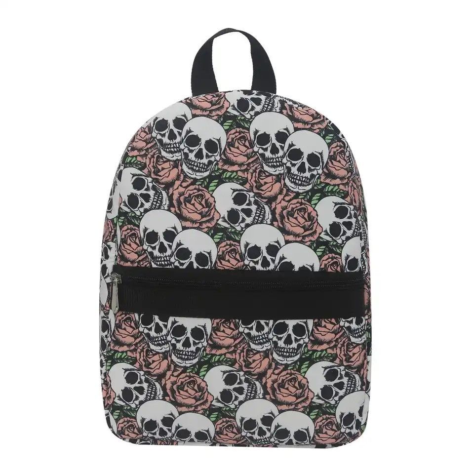 Other Commuting Skull Rose Personalized Fashion Backpack Size ONE SIZE - 1 Thumbnail